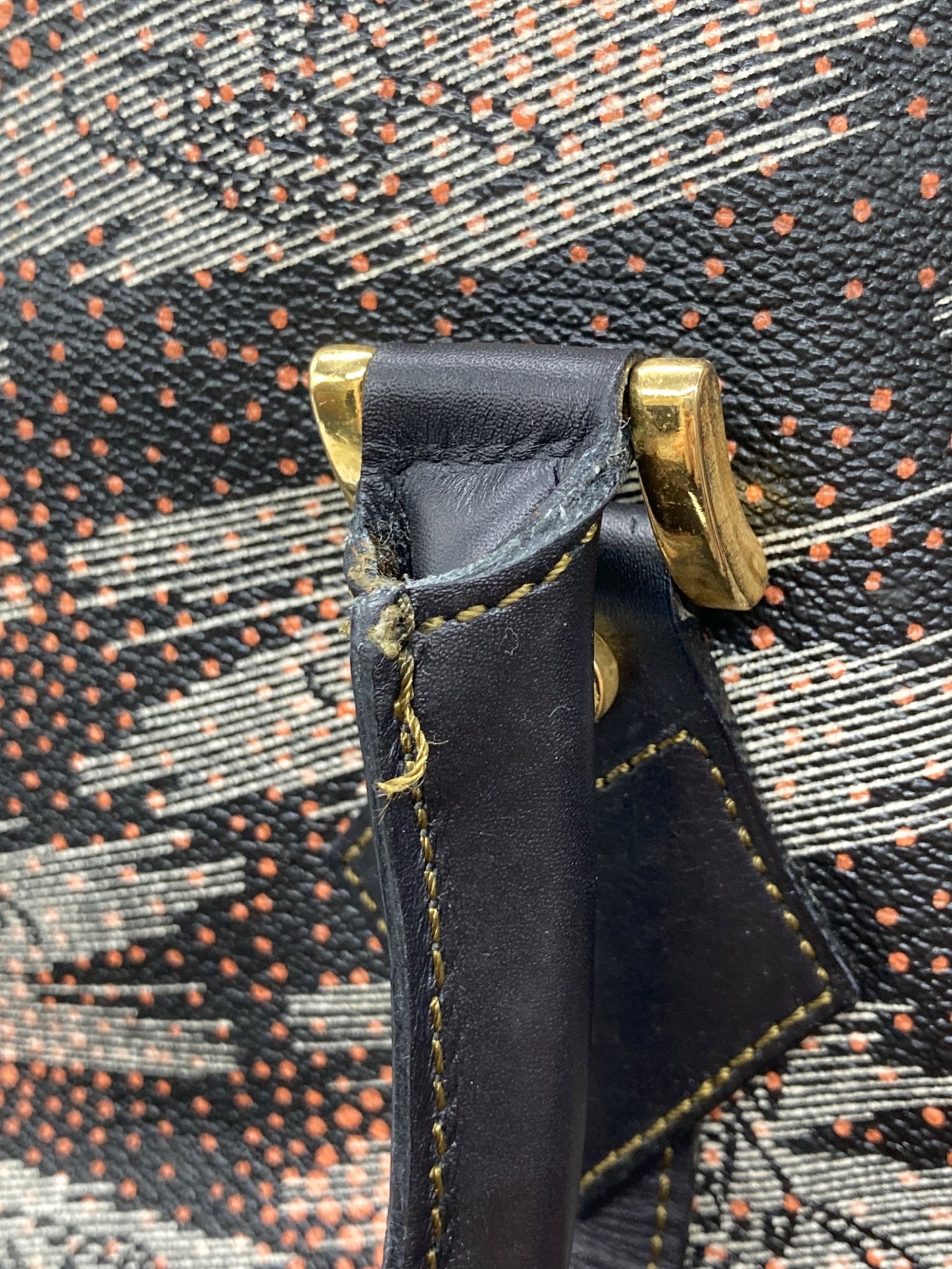 [Pre-owned] Vivienne Westwood Orb Graphic Boston Bag