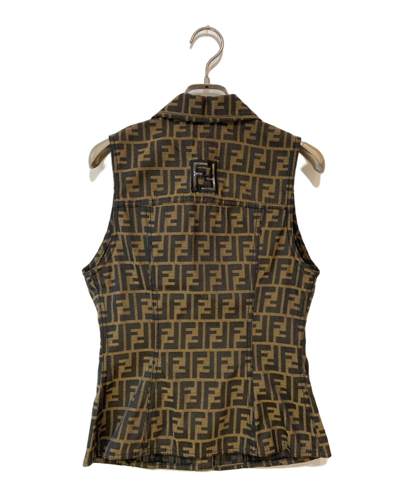 [Pre-owned] FENDI Zucca-Print Vest