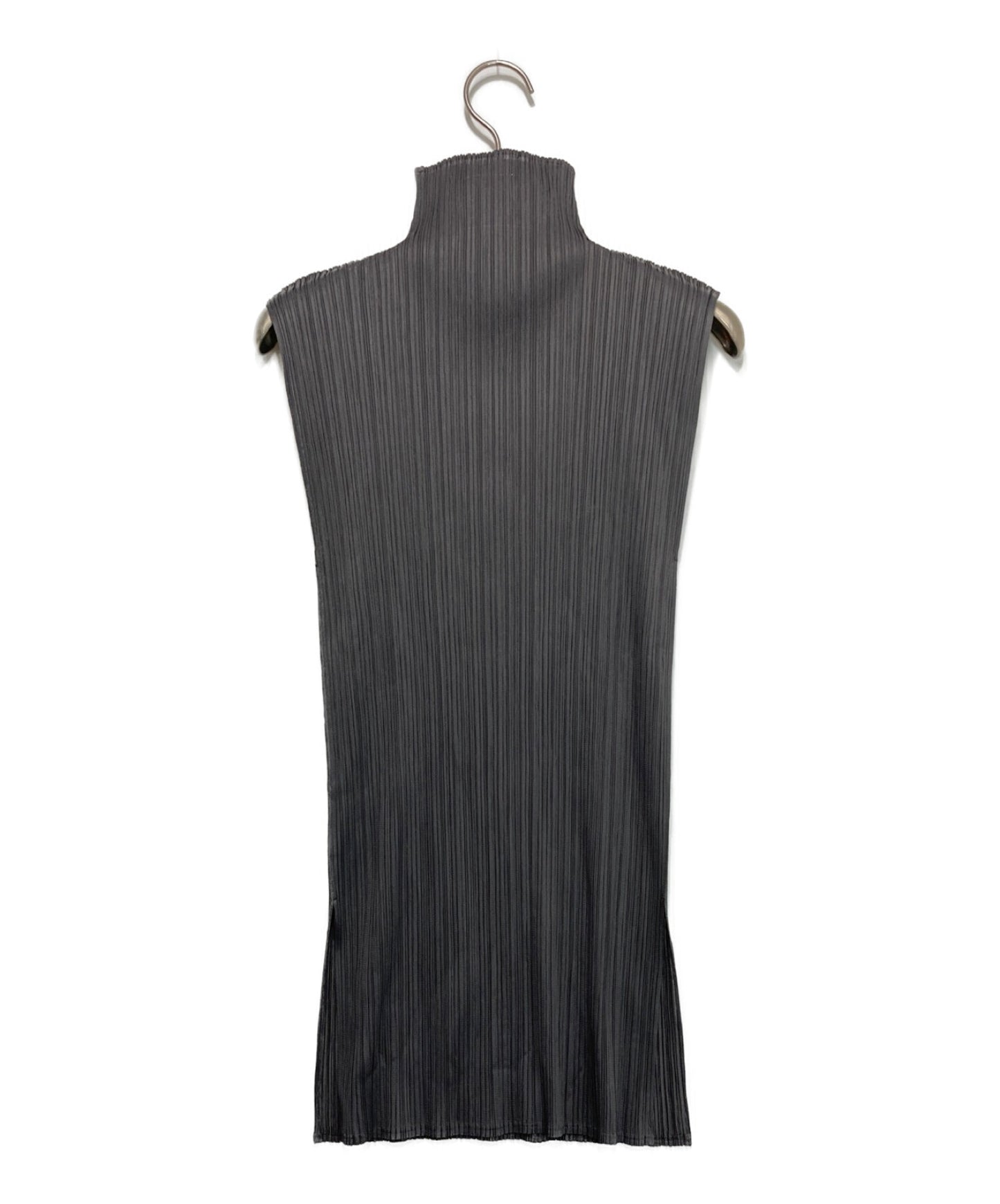[Pre-owned] PLEATS PLEASE Sleeveless High Neck Pleated Blouse PP04-JK603