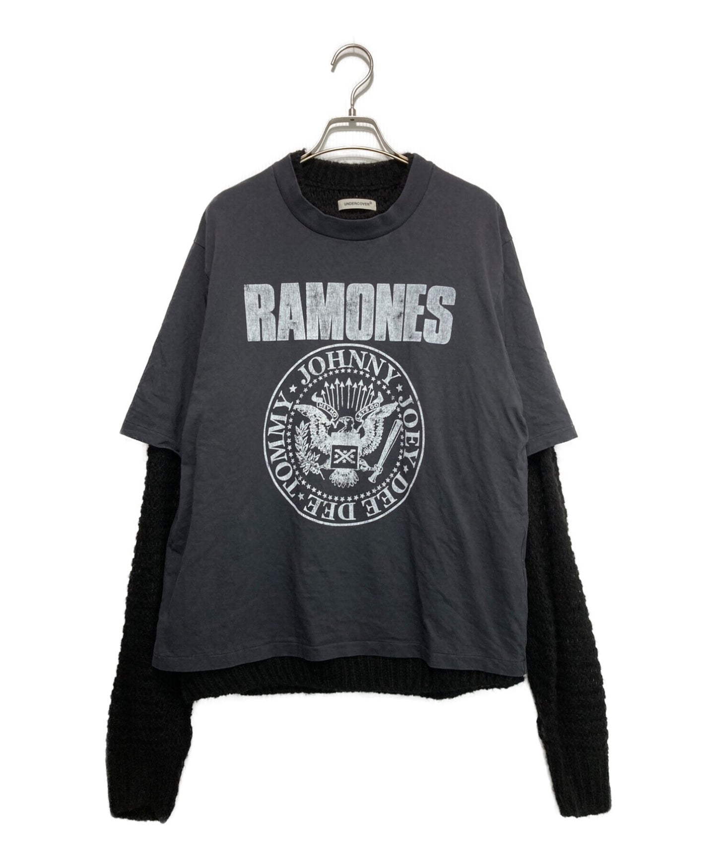 [Pre-owned] UNDERCOVER Reversible A-RANONES processed TEE/PO knit UP2C1904