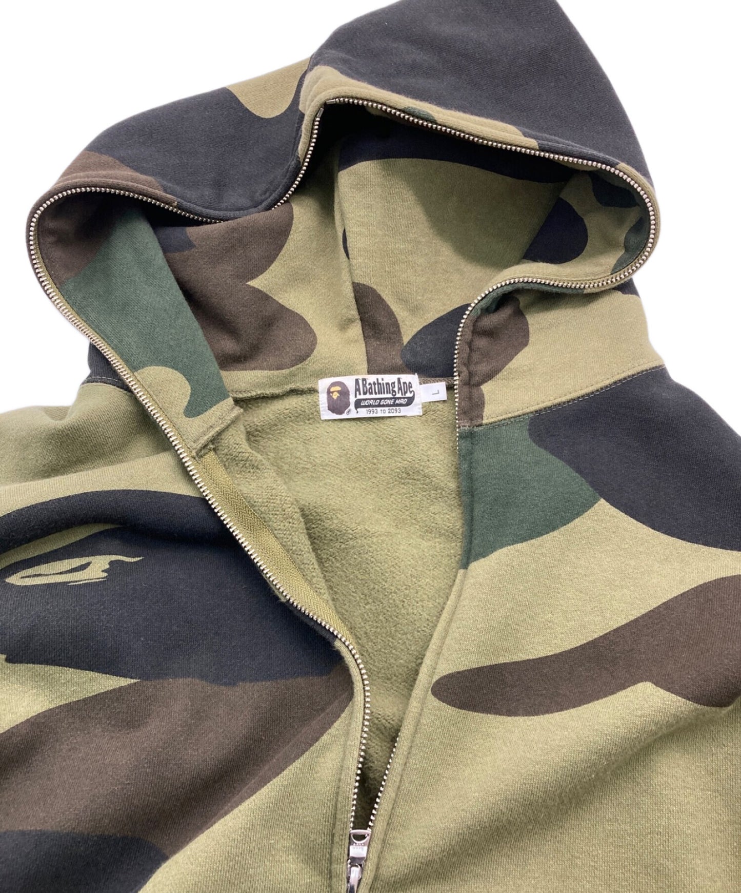 [Pre-owned] A BATHING APE Camouflage Zip Hoodie 001zpe301017x