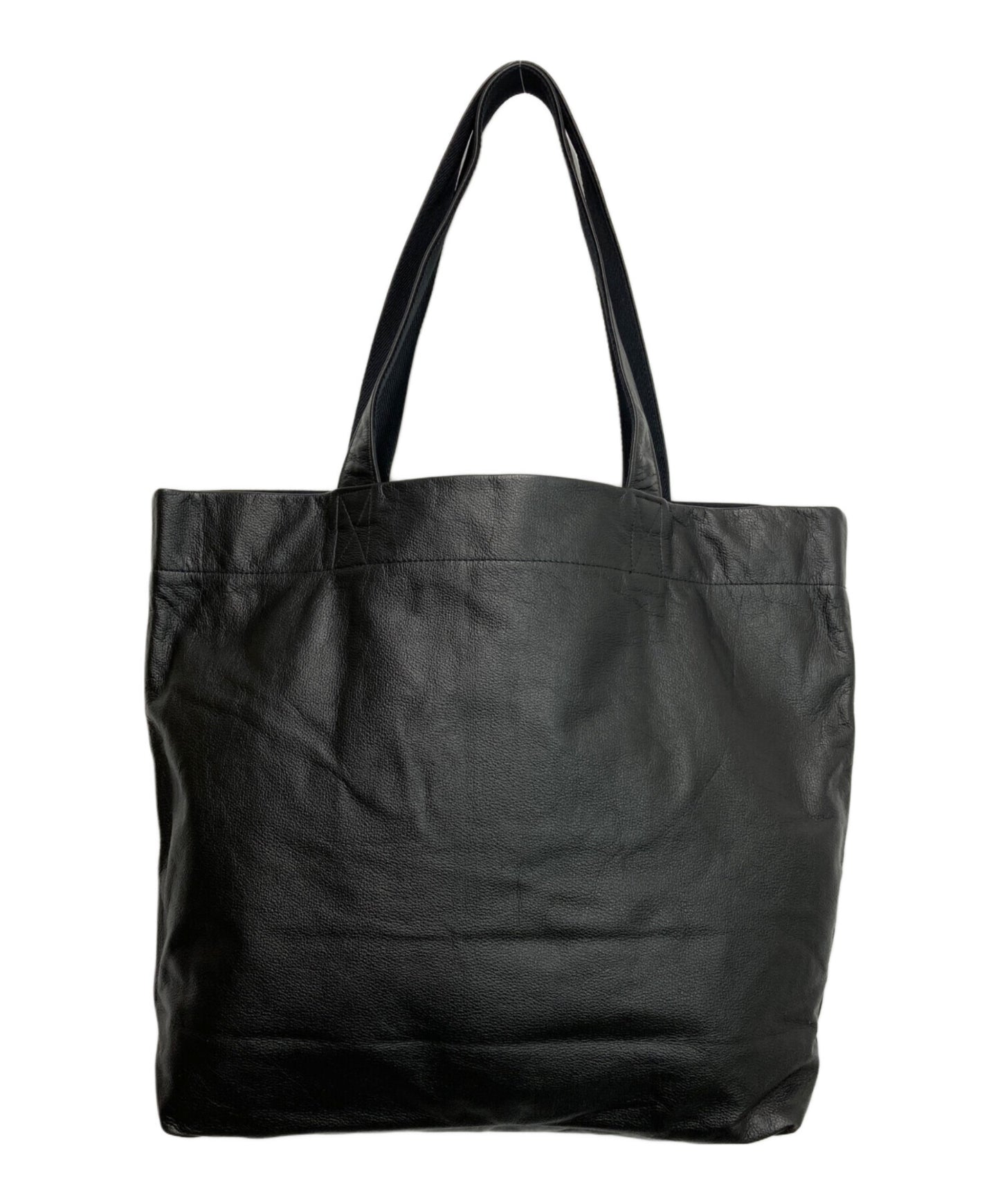 [Pre-owned] YOHJI YAMAMOTO Big logo leather novelty tote bag