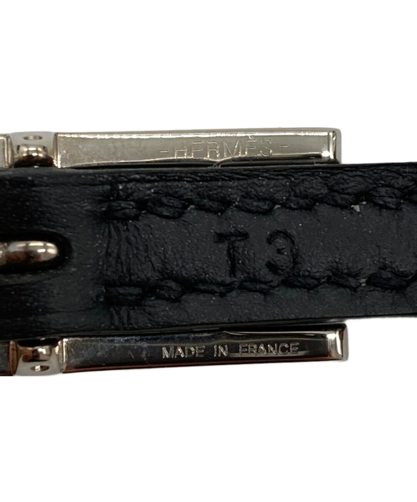 [Pre-owned] HERMES API leather bracelet