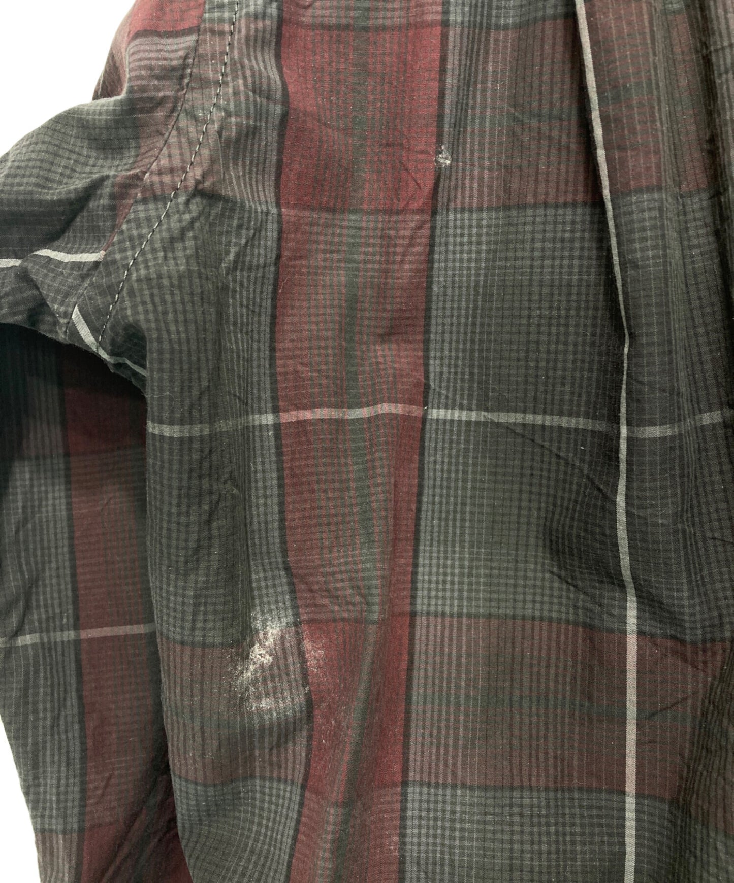 [Pre-owned] Maison MIHARA YASUHIRO Scarf Detail Check Docking Shirt A08SH071