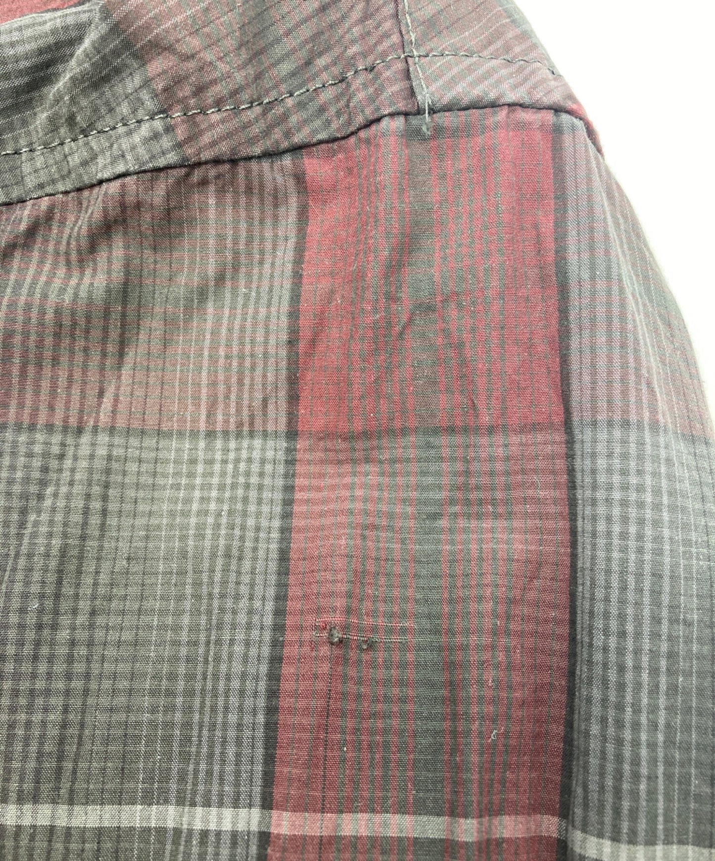 [Pre-owned] Maison MIHARA YASUHIRO Scarf Detail Check Docking Shirt A08SH071