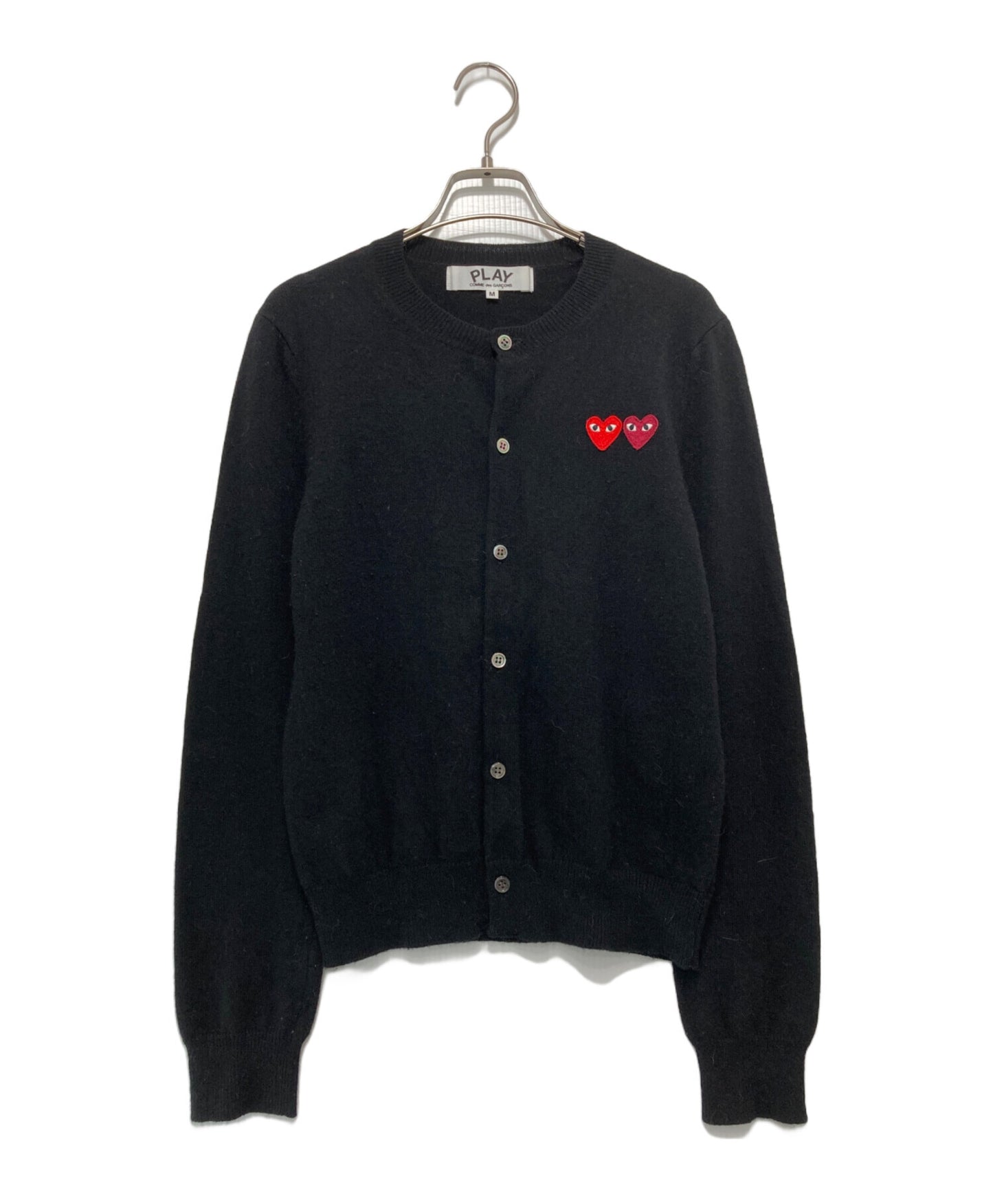 [Pre-owned] PLAY COMME des GARCONS DOUBLE HEART LADIE'S CARDIGAN AZ-N057