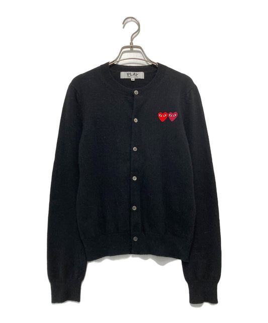 [Pre-owned] PLAY COMME des GARCONS DOUBLE HEART LADIE'S CARDIGAN AZ-N057