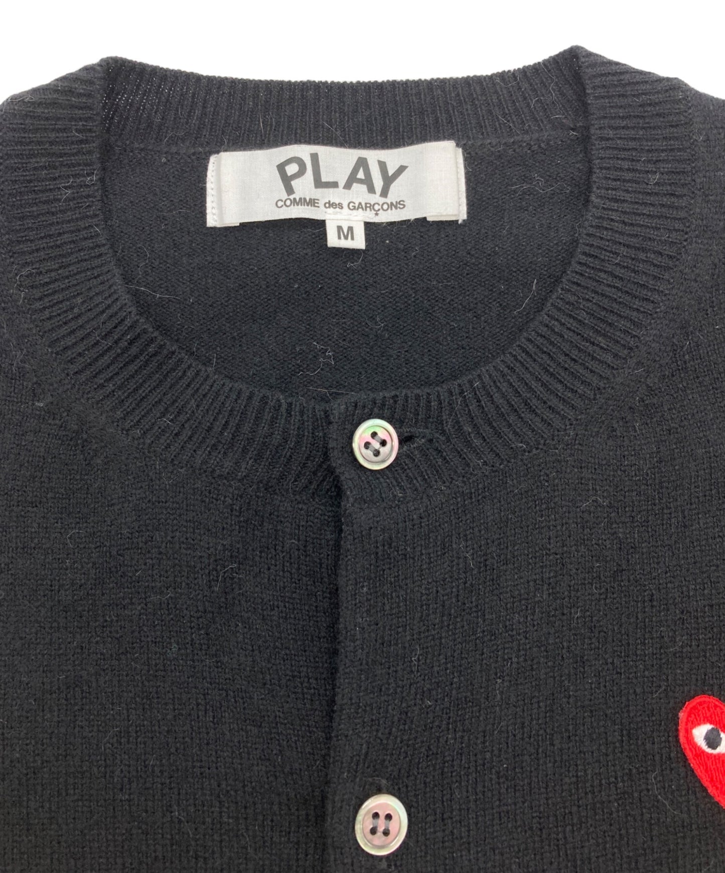 [Pre-owned] PLAY COMME des GARCONS DOUBLE HEART LADIE'S CARDIGAN AZ-N057