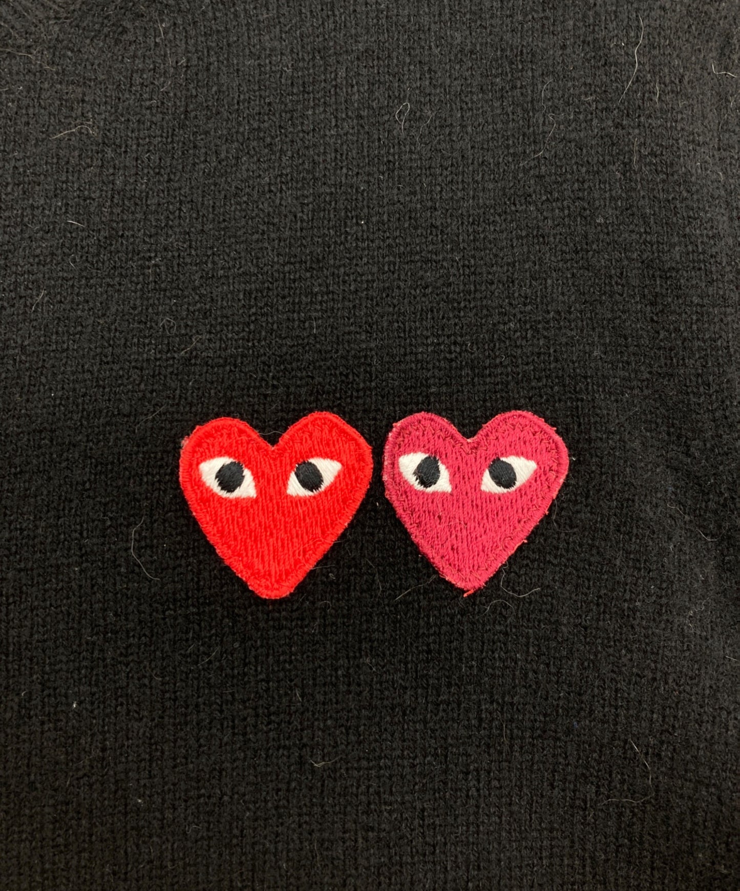 [Pre-owned] PLAY COMME des GARCONS DOUBLE HEART LADIE'S CARDIGAN AZ-N057