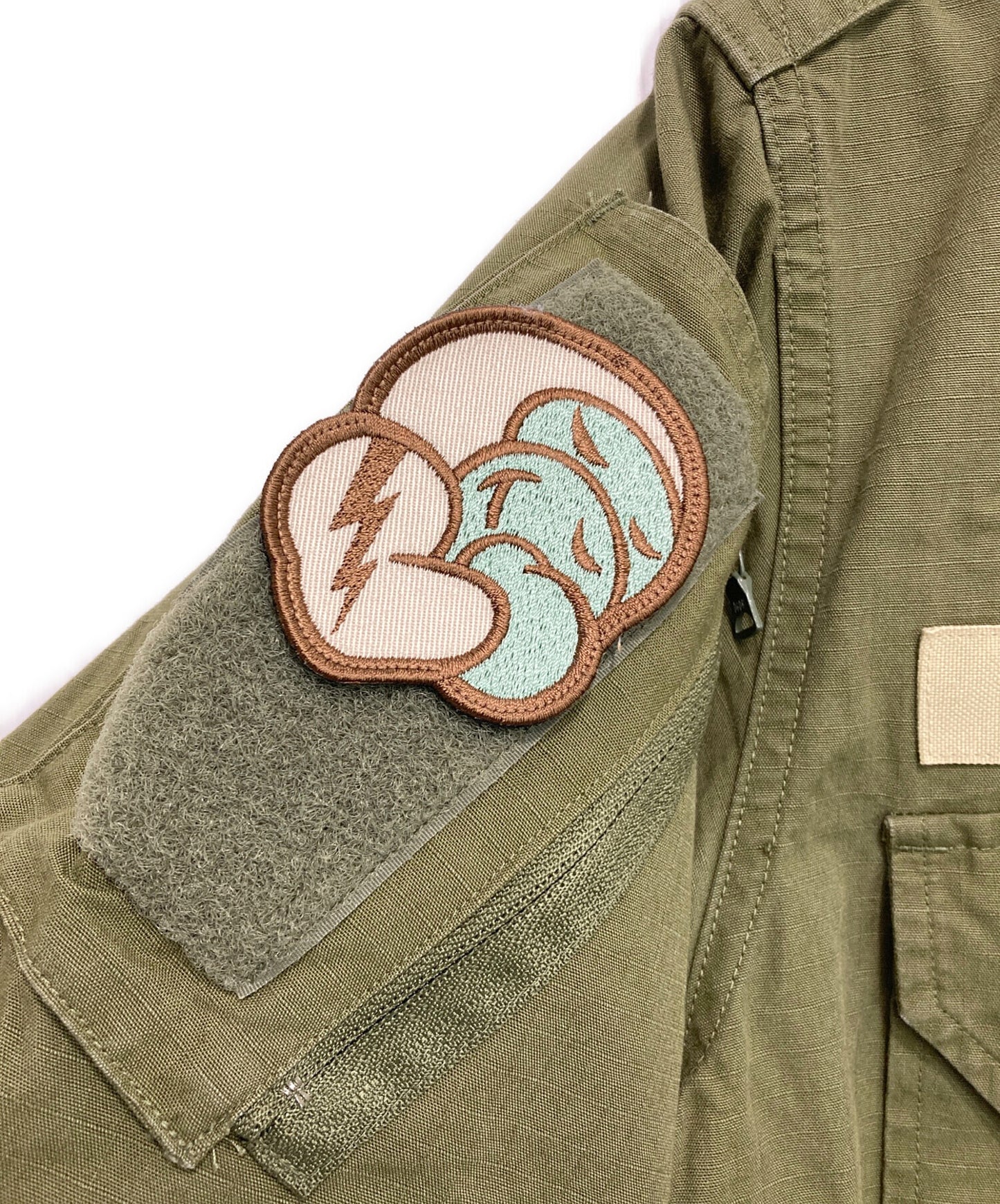 [Pre-owned] A BATHING APE patch military shirt