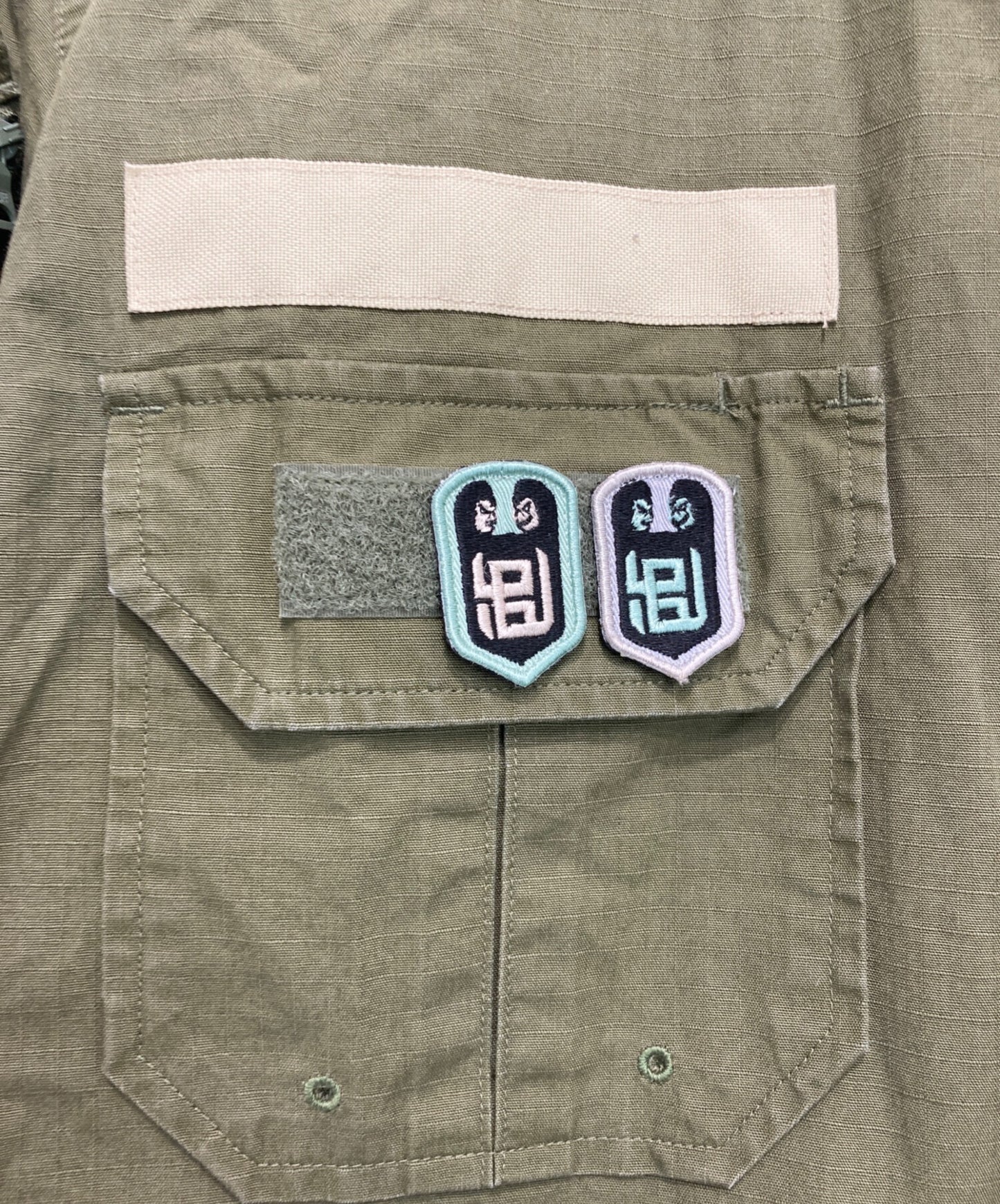 [Pre-owned] A BATHING APE patch military shirt