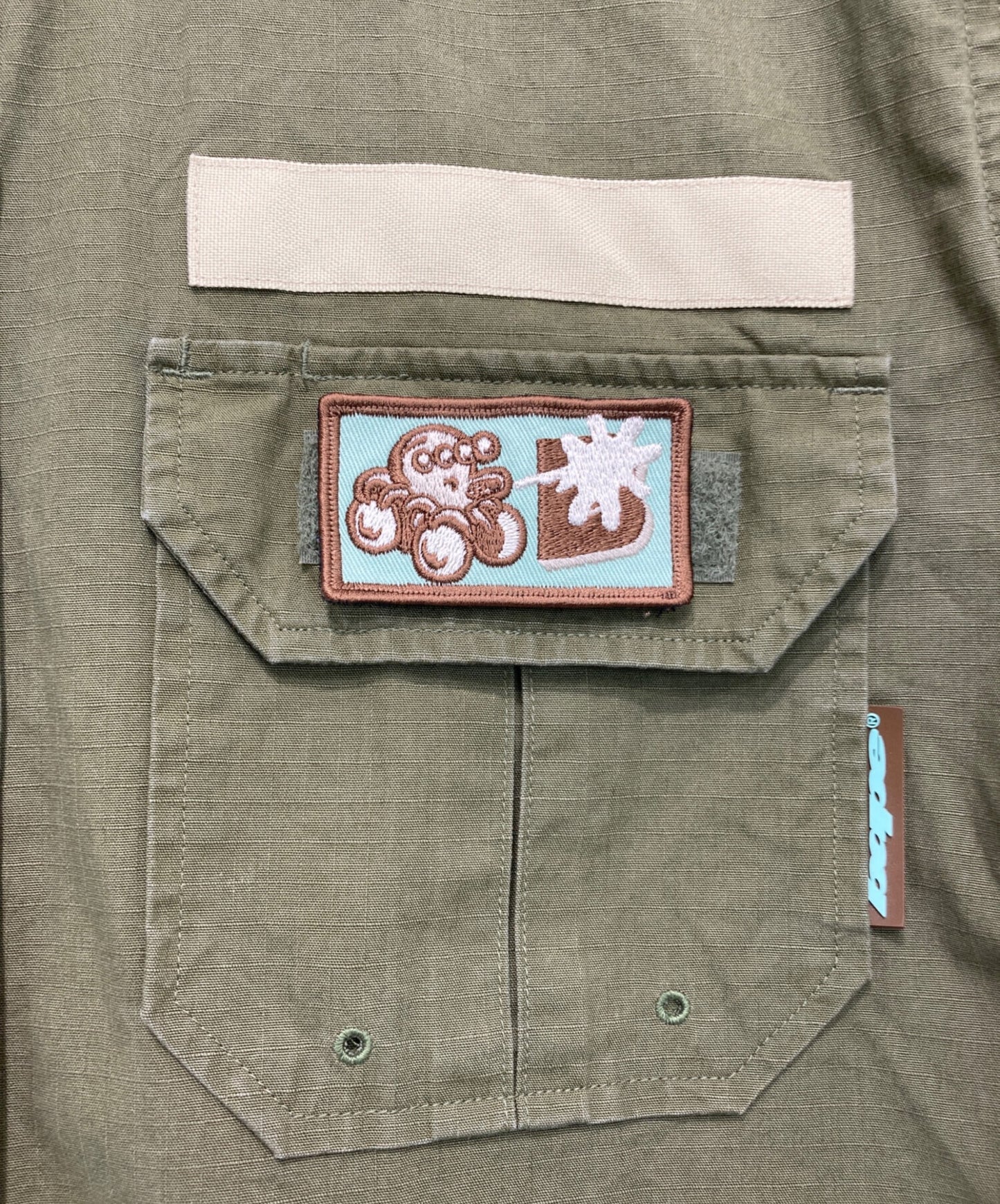 [Pre-owned] A BATHING APE patch military shirt