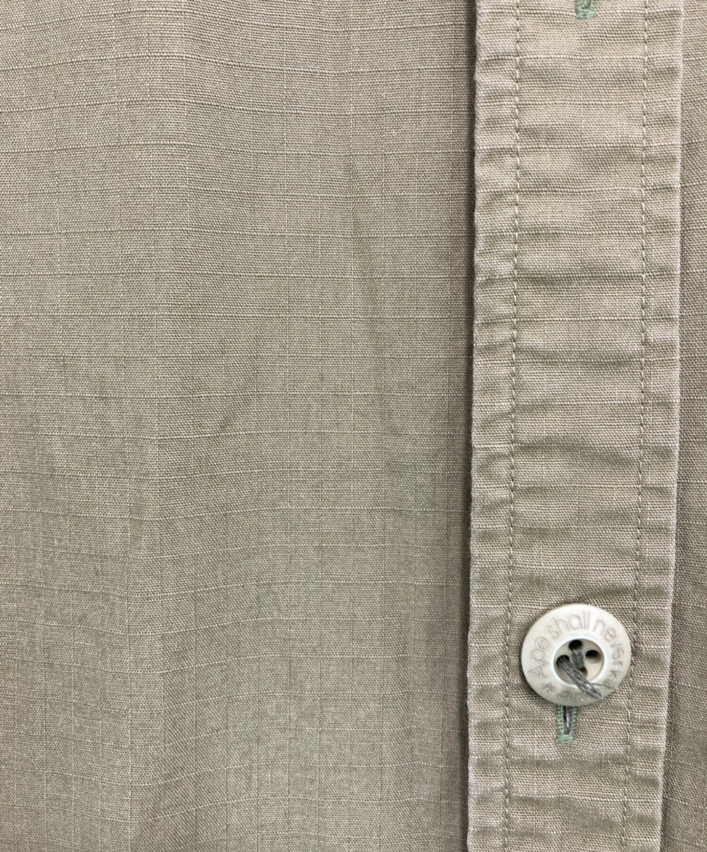 [Pre-owned] A BATHING APE patch military shirt