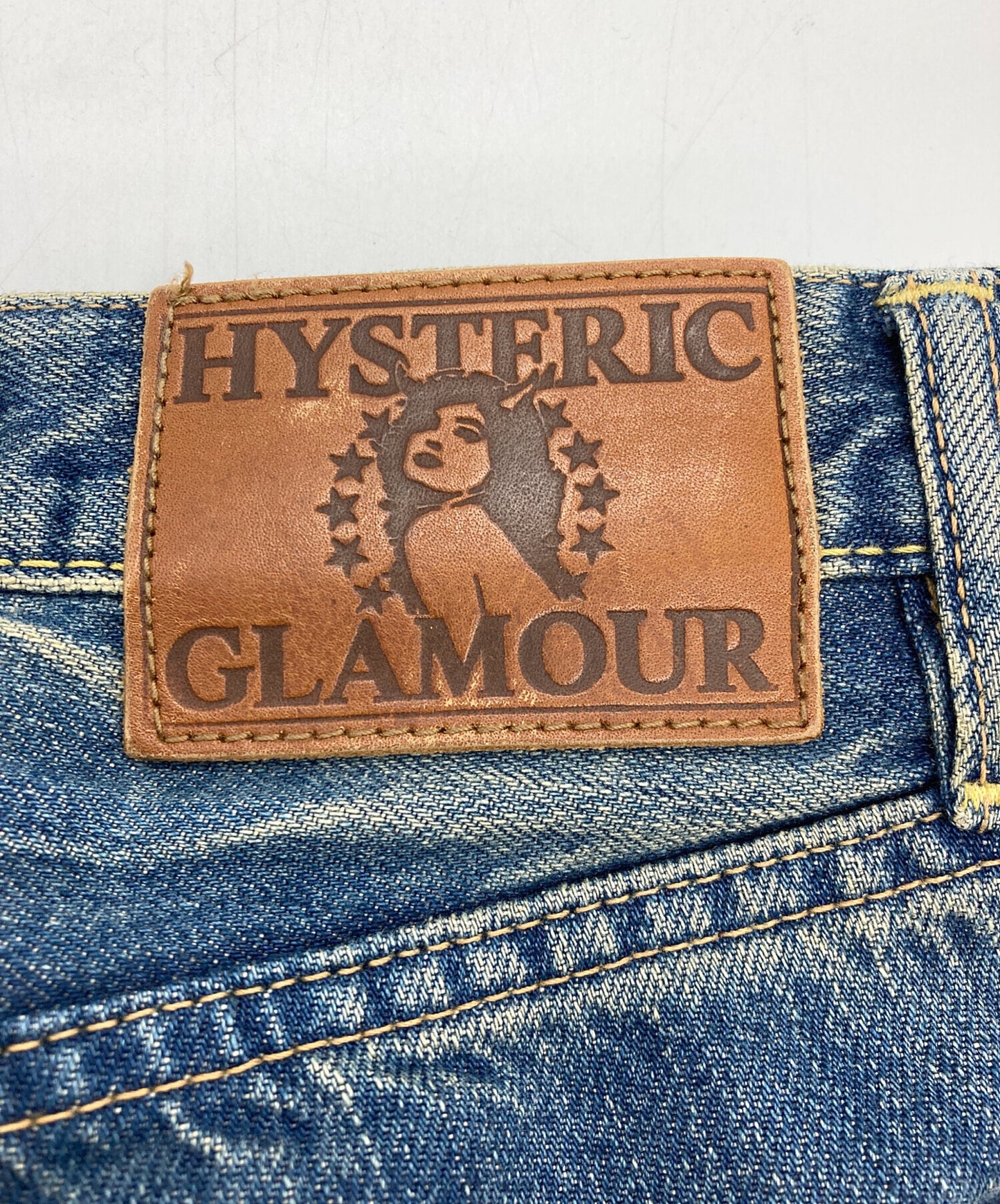 [Pre-owned] Hysteric Glamour Small window remake studded denim pants 0292AP14