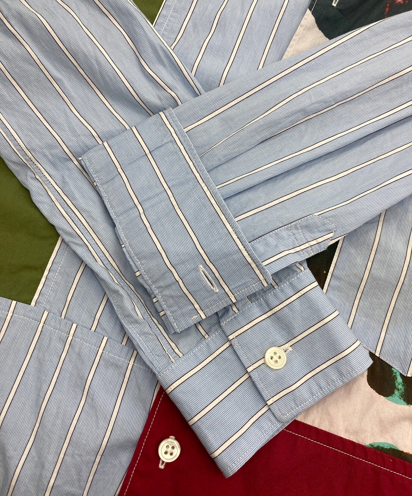 [Pre-owned] COMME des GARCONS SHIRT Patchwork Print Shirt FM-B014