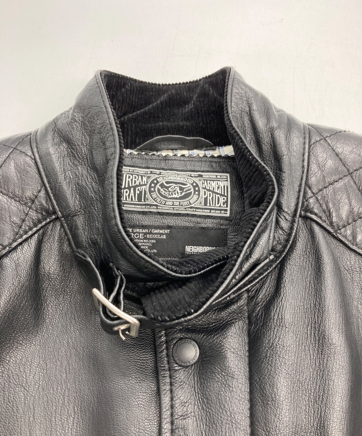 [Pre-owned] NEIGHBORHOOD leather jacket TM/GL-JKT