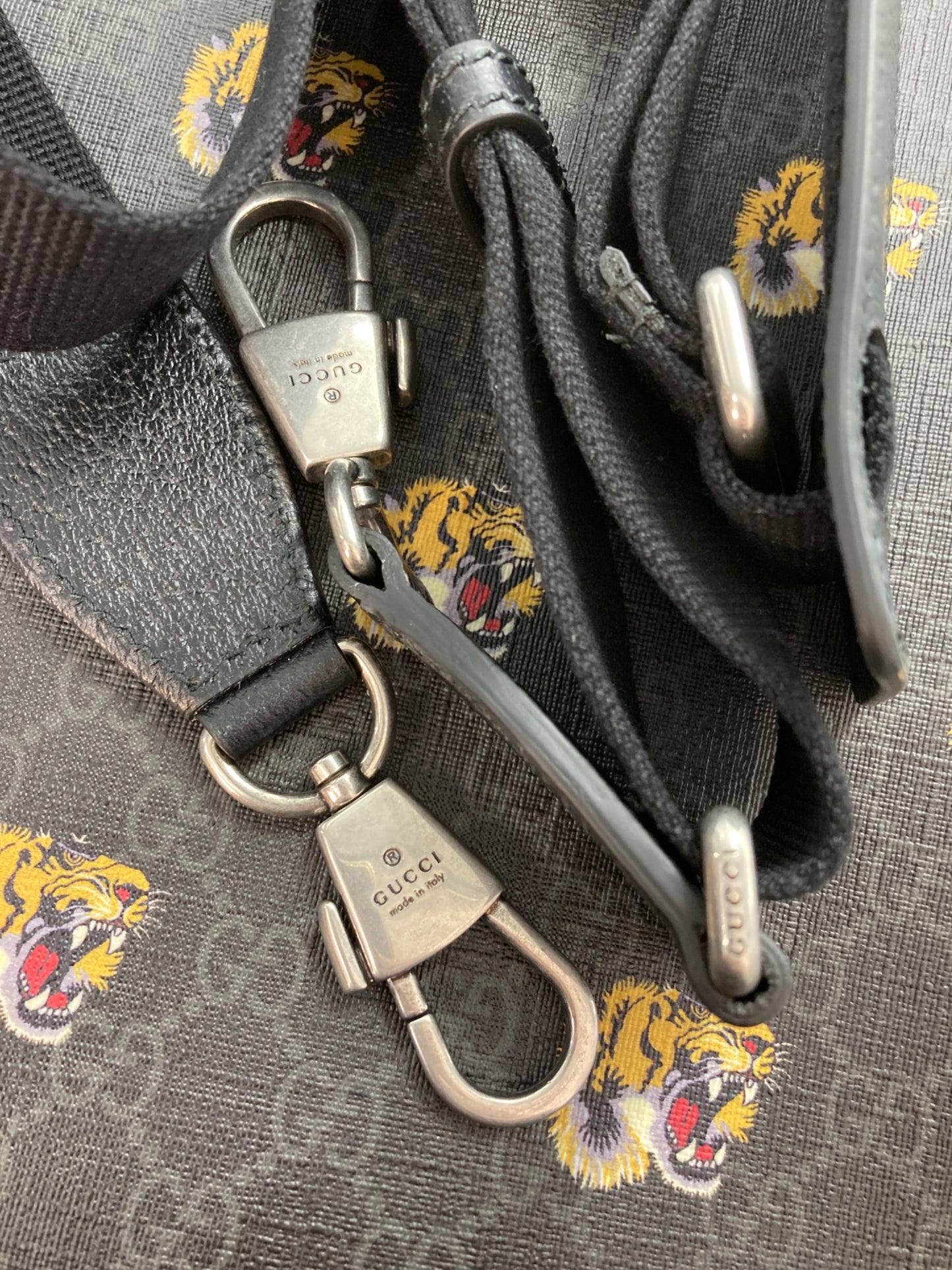 [Pre-owned] GUCCI Tiger GG Supreme 2WAY Tote Bag 674155