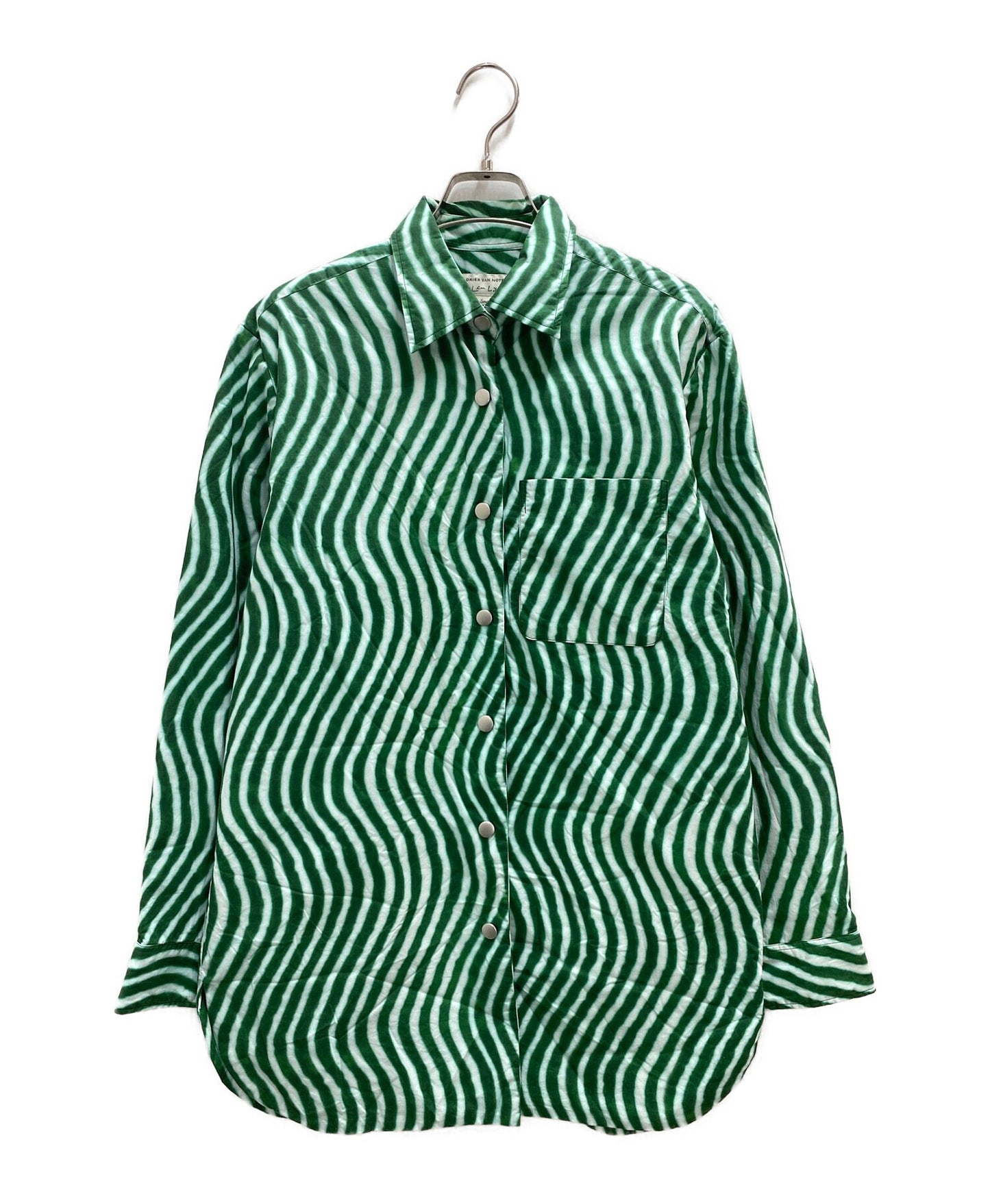 [Pre-owned] DRIES VAN NOTEN Oversized shirt with all-over pattern