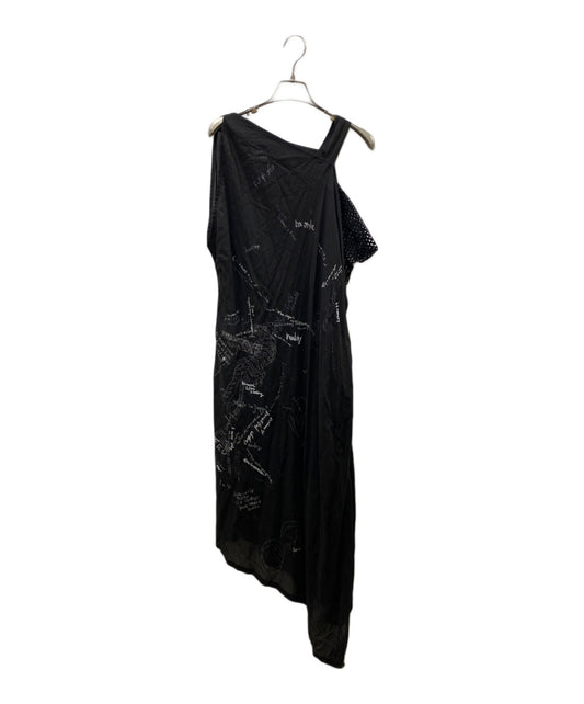 [Pre-owned] LIMI feu LIMI BIBLE+TATTOO PT S SLEEVE ASYMMETRY DRESS LZ-D15-215