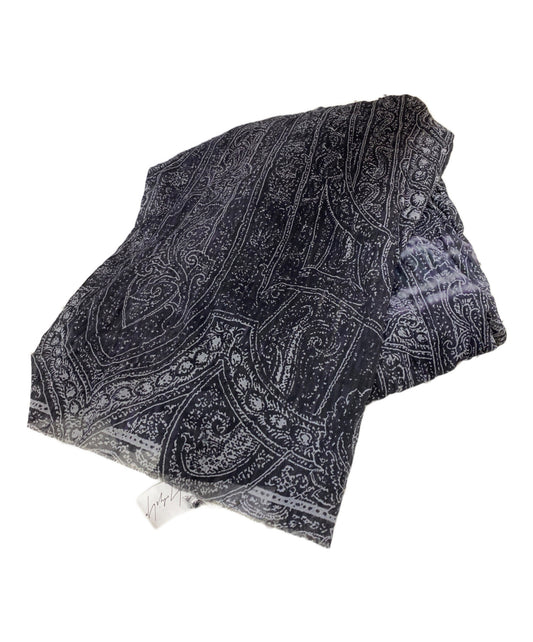 [Pre-owned] YOHJI YAMAMOTO Paisley Pattern Cotton and Linen Scarf FH-L08-064