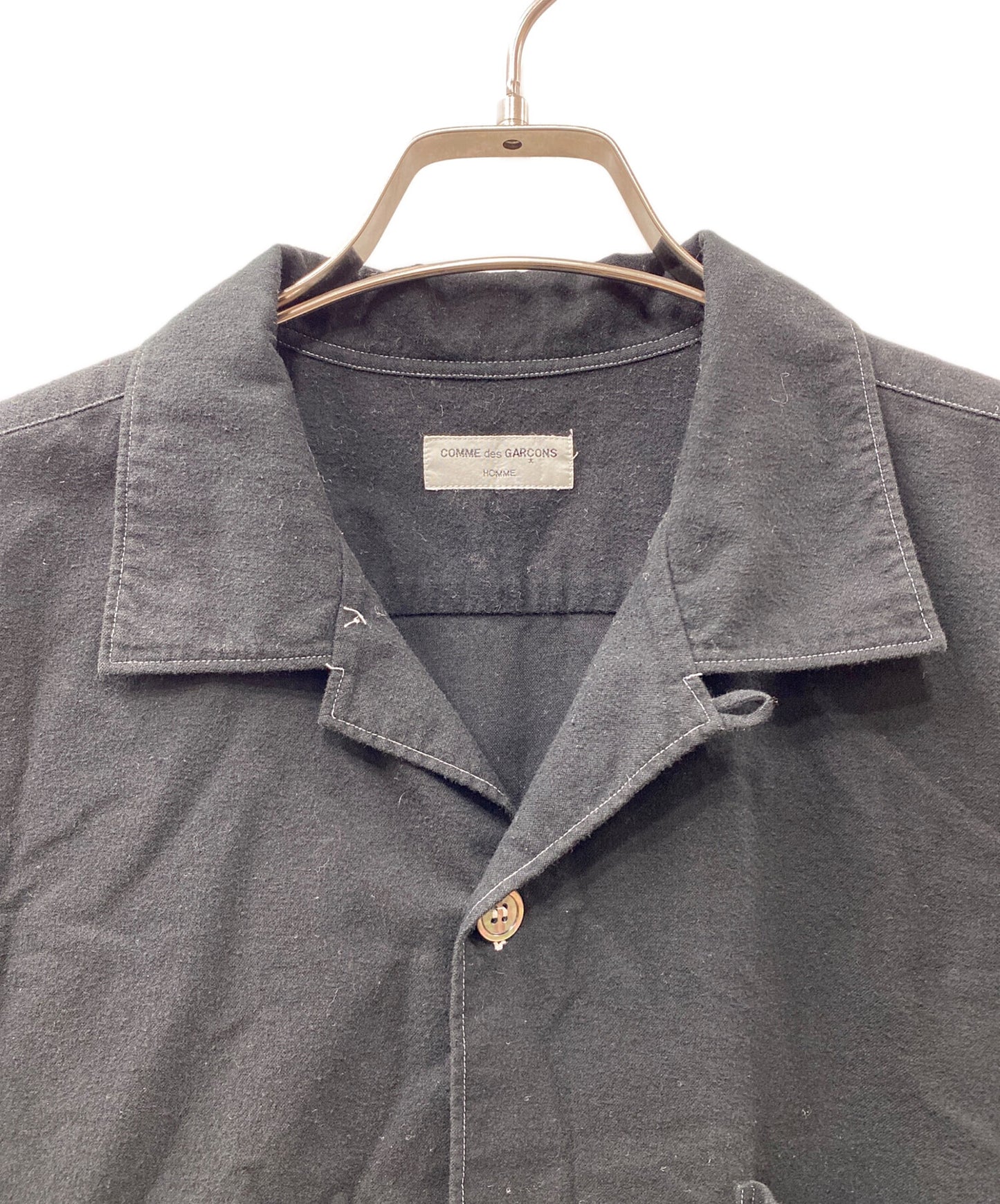 [Pre-owned] COMME des GARCONS HOMME 90's Stitchwork Open Collar Shirt HB-070100