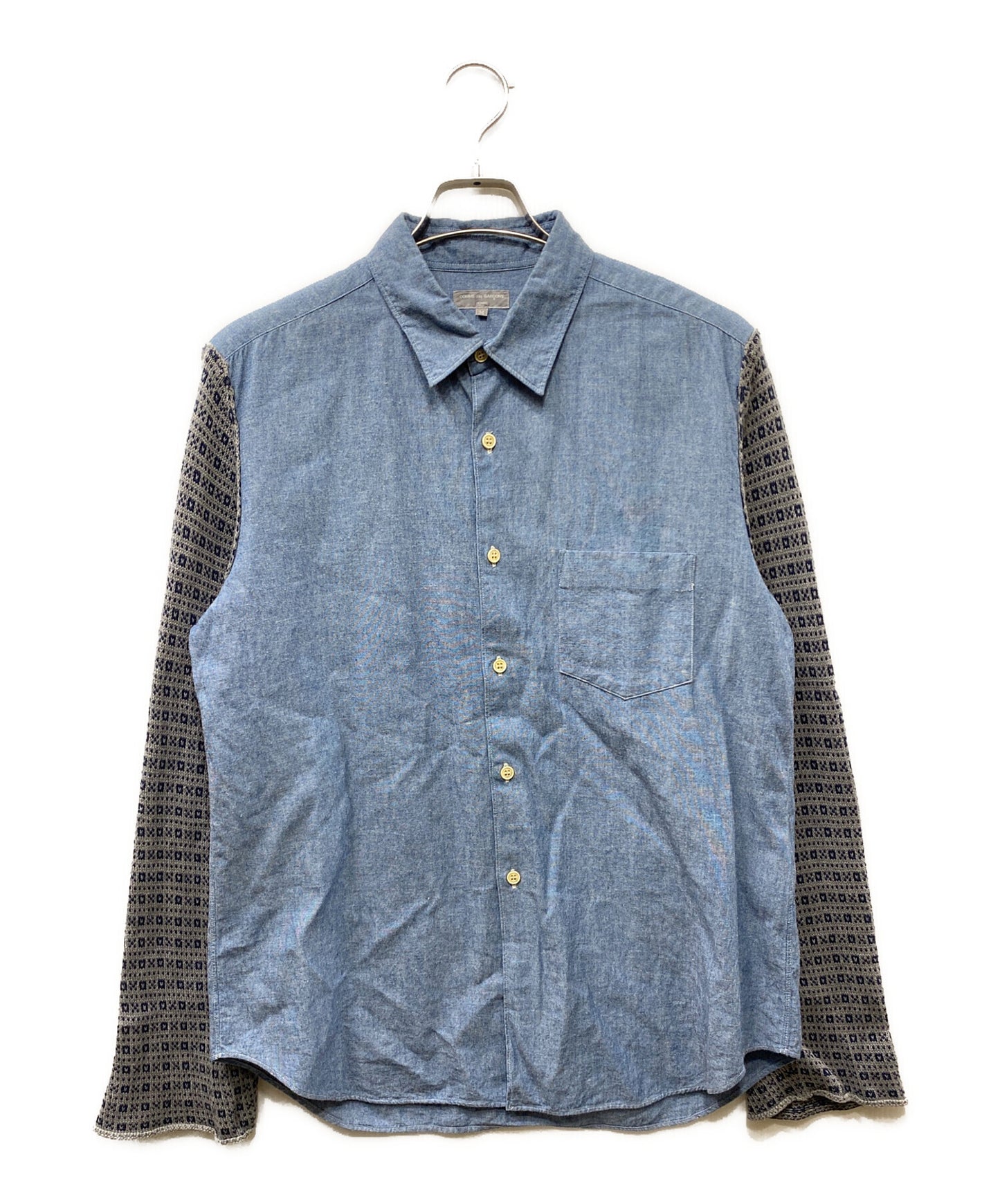 [Pre-owned] COMME des GARCONS HOMME Knit docking shirt HI-B047