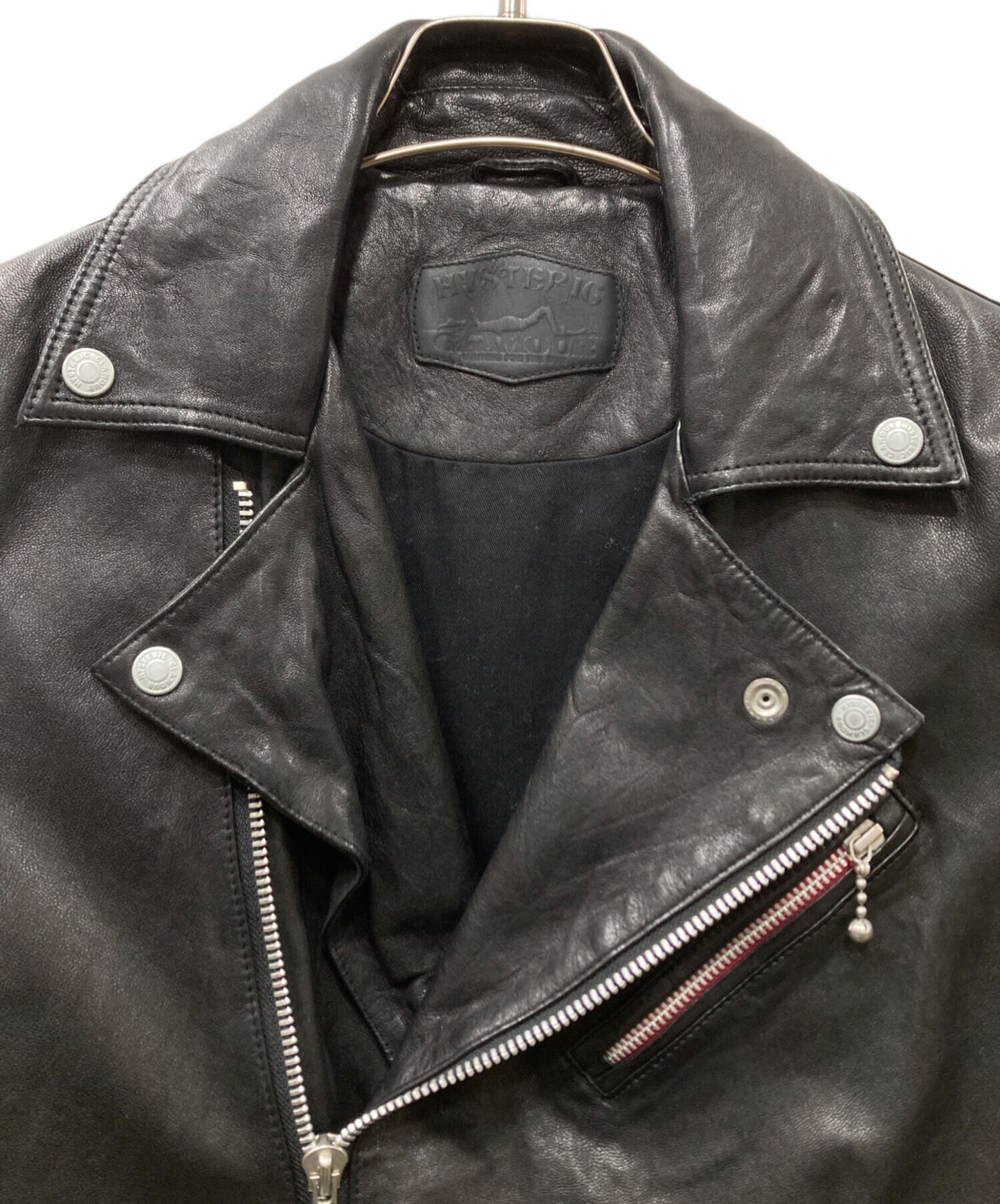 [Pre-owned] Hysteric Glamour Lamb Leather Double Riders Jacket 0203LB01