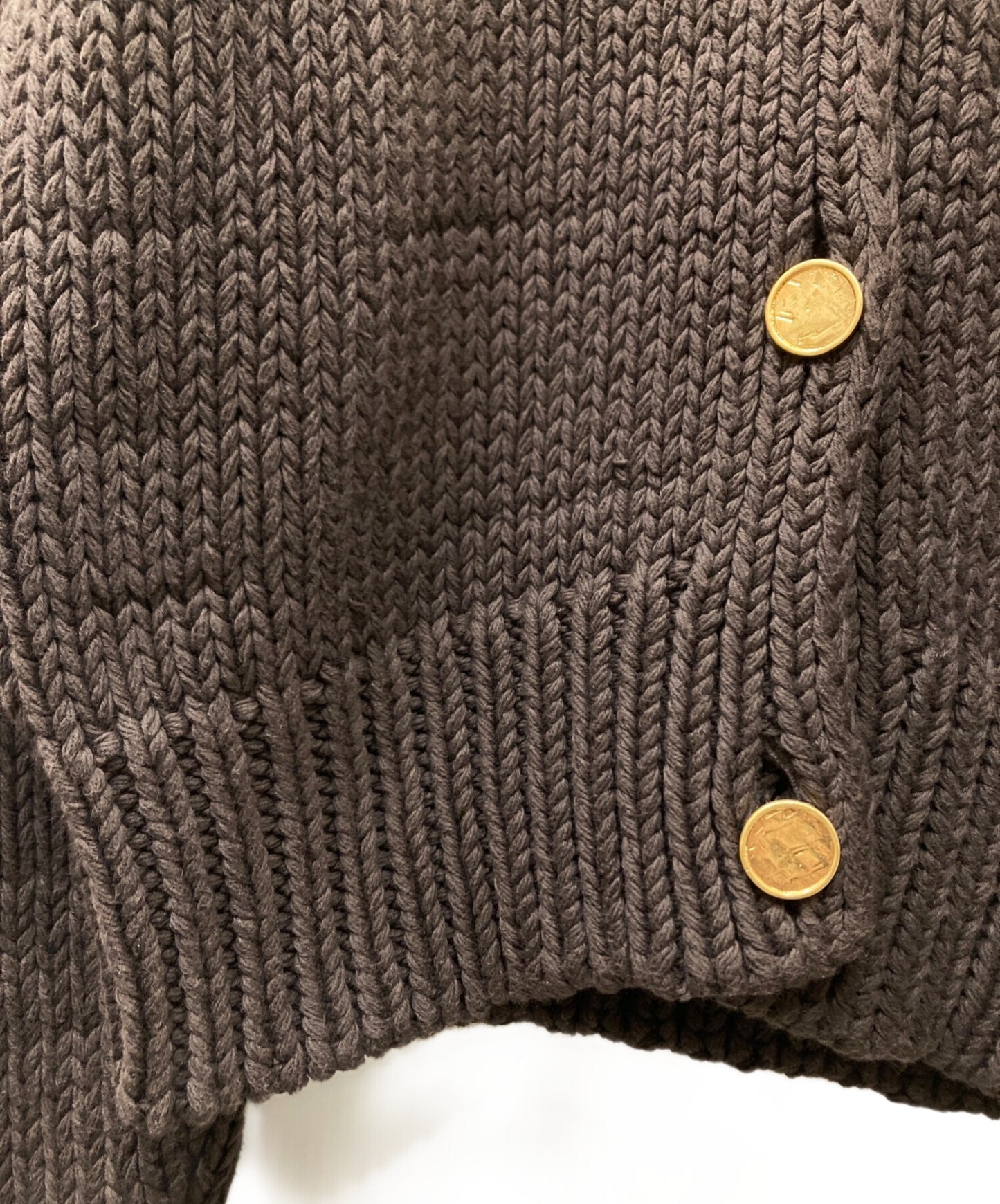 [Pre-owned] BOTTEGA VENETA gold button jacket cardigan 575242 VA7G0