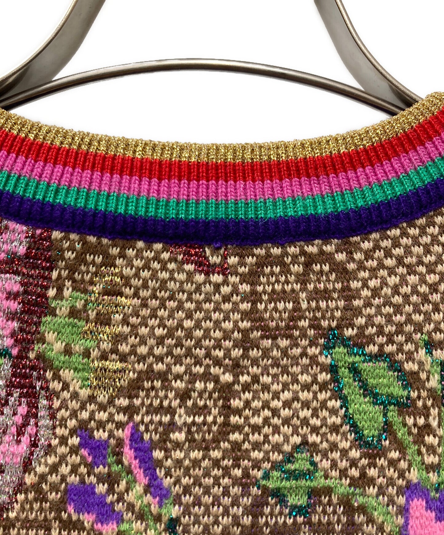 [Pre-owned] GUCCI FLORAL MONOGRAM T-SHIRT Knit T-shirt 606083 XKA7F