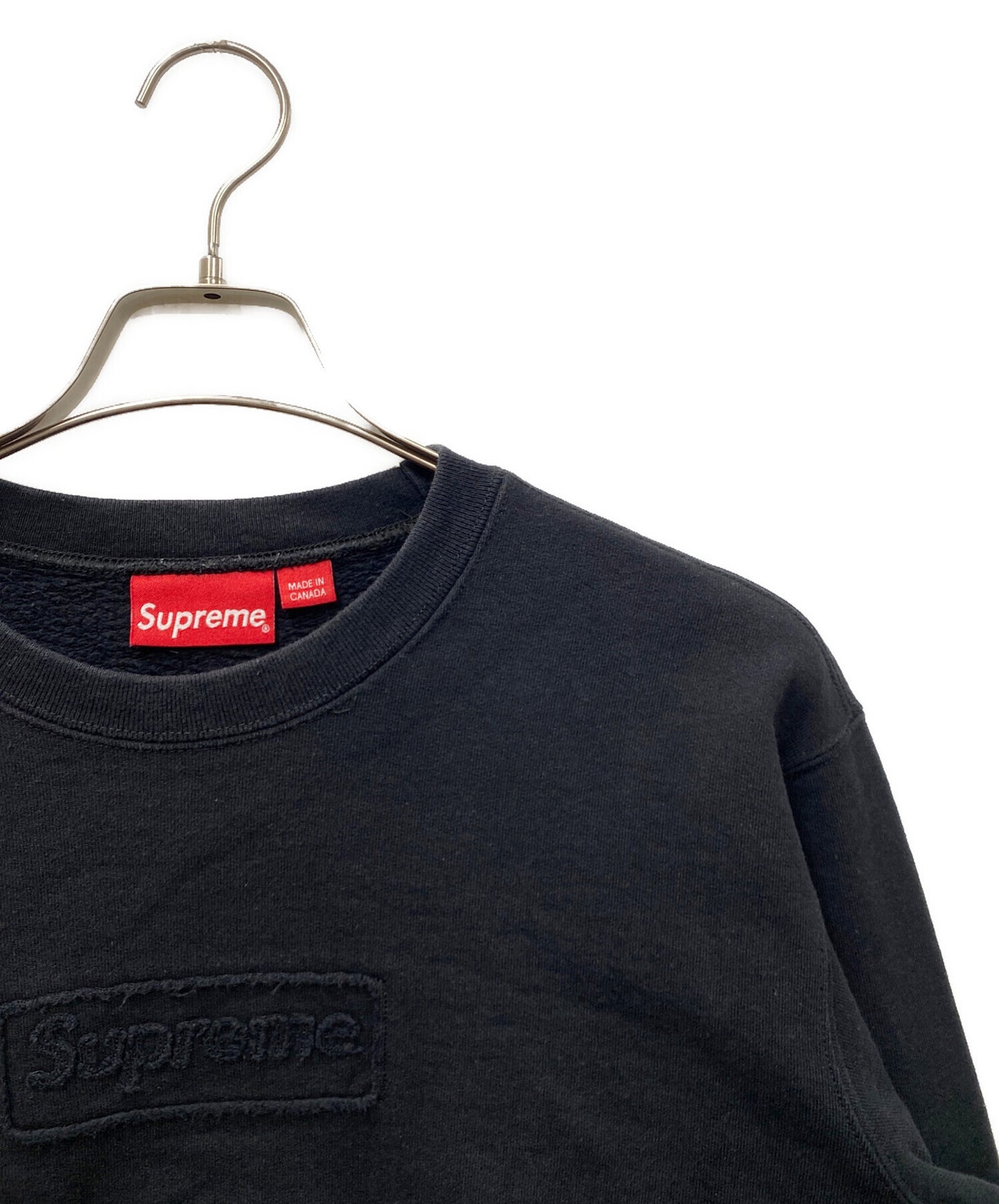 [Pre-owned] SUPREME 20ss Cutout Logo Crewneck
