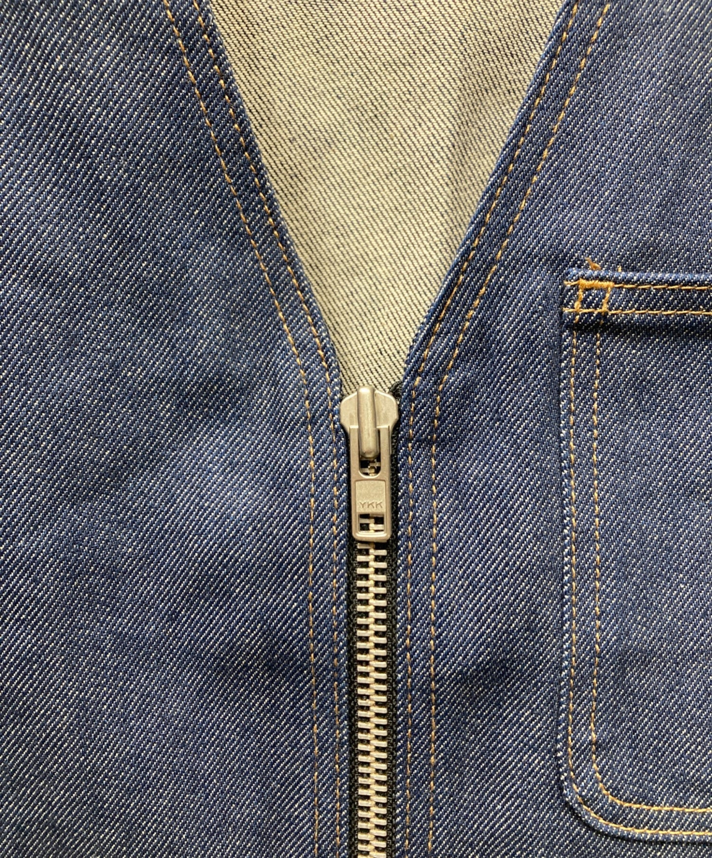 [Pre-owned] stussy Denim Work Vest Denim Vest 115591