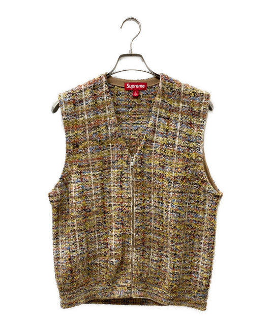 [Pre-owned] SUPREME 25ss Speckled Zip Up Sweater Vest