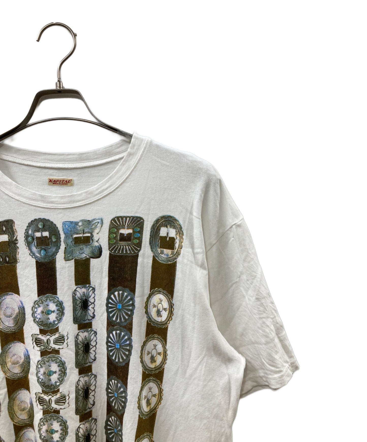[Pre-owned] KAPITAL Curtain Concho Print T-Shirt EK-1609SC