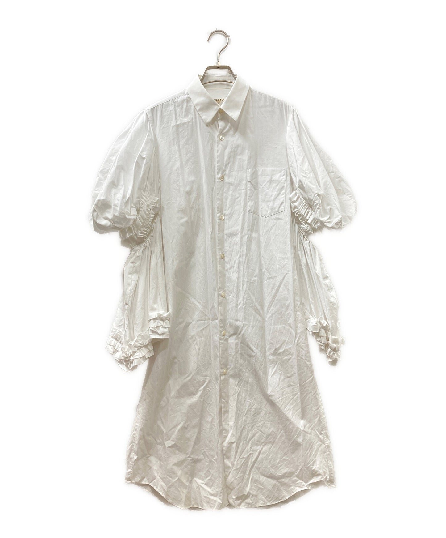 [Pre-owned] COMME des GARCONS Ruffle Gathered Shirt Dress GD-B008