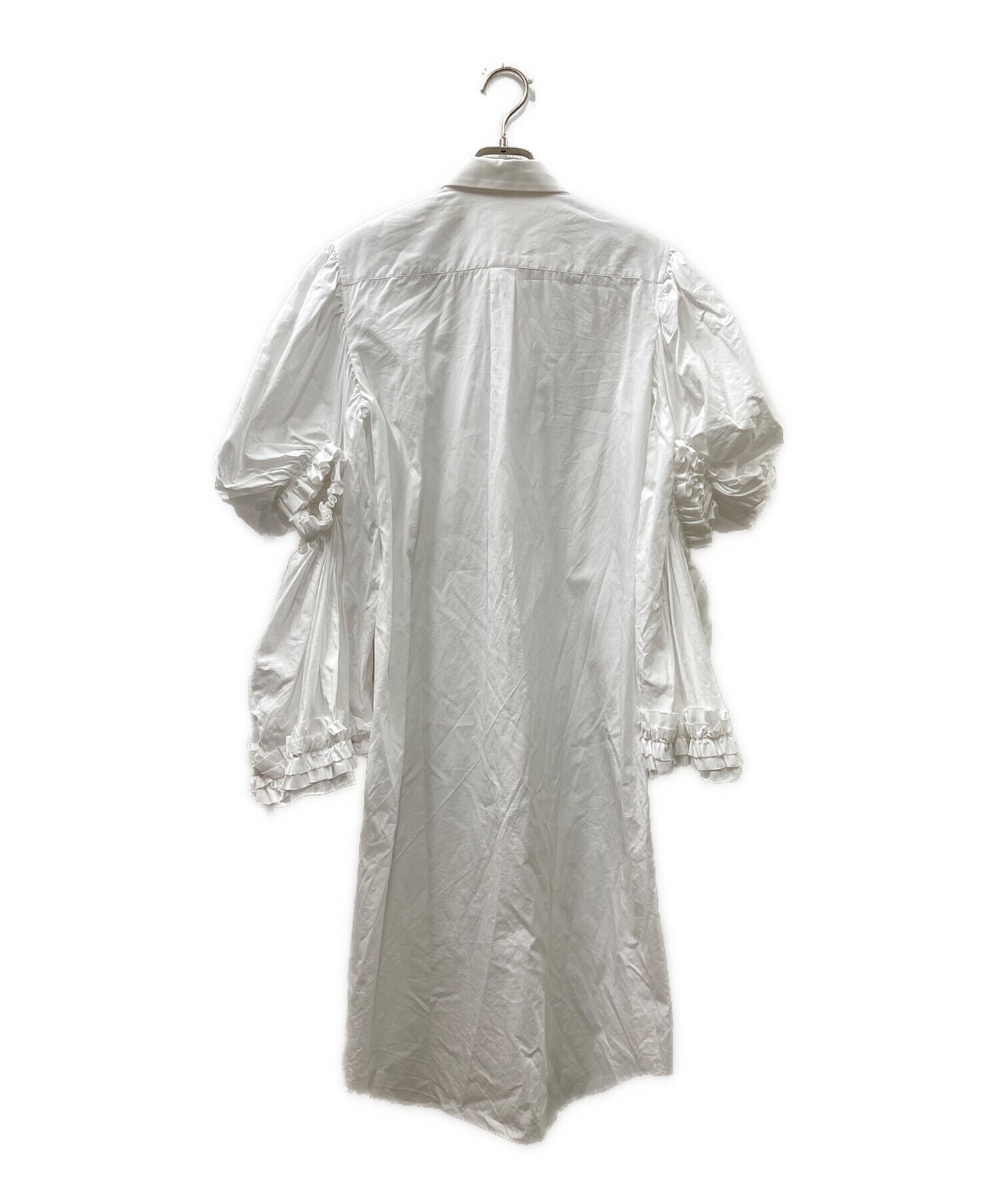 [Pre-owned] COMME des GARCONS Ruffle Gathered Shirt Dress GD-B008