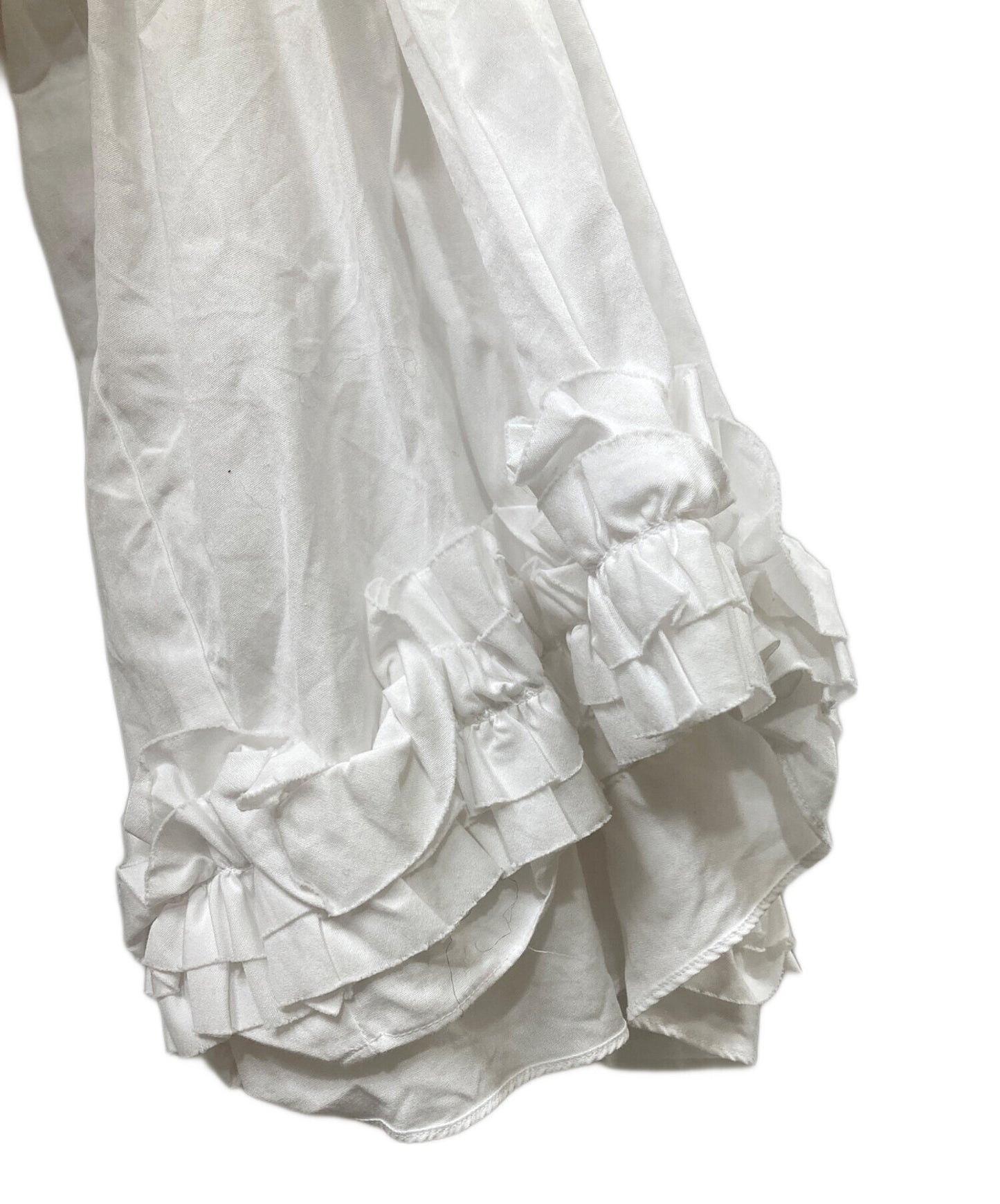 [Pre-owned] COMME des GARCONS Ruffle Gathered Shirt Dress GD-B008