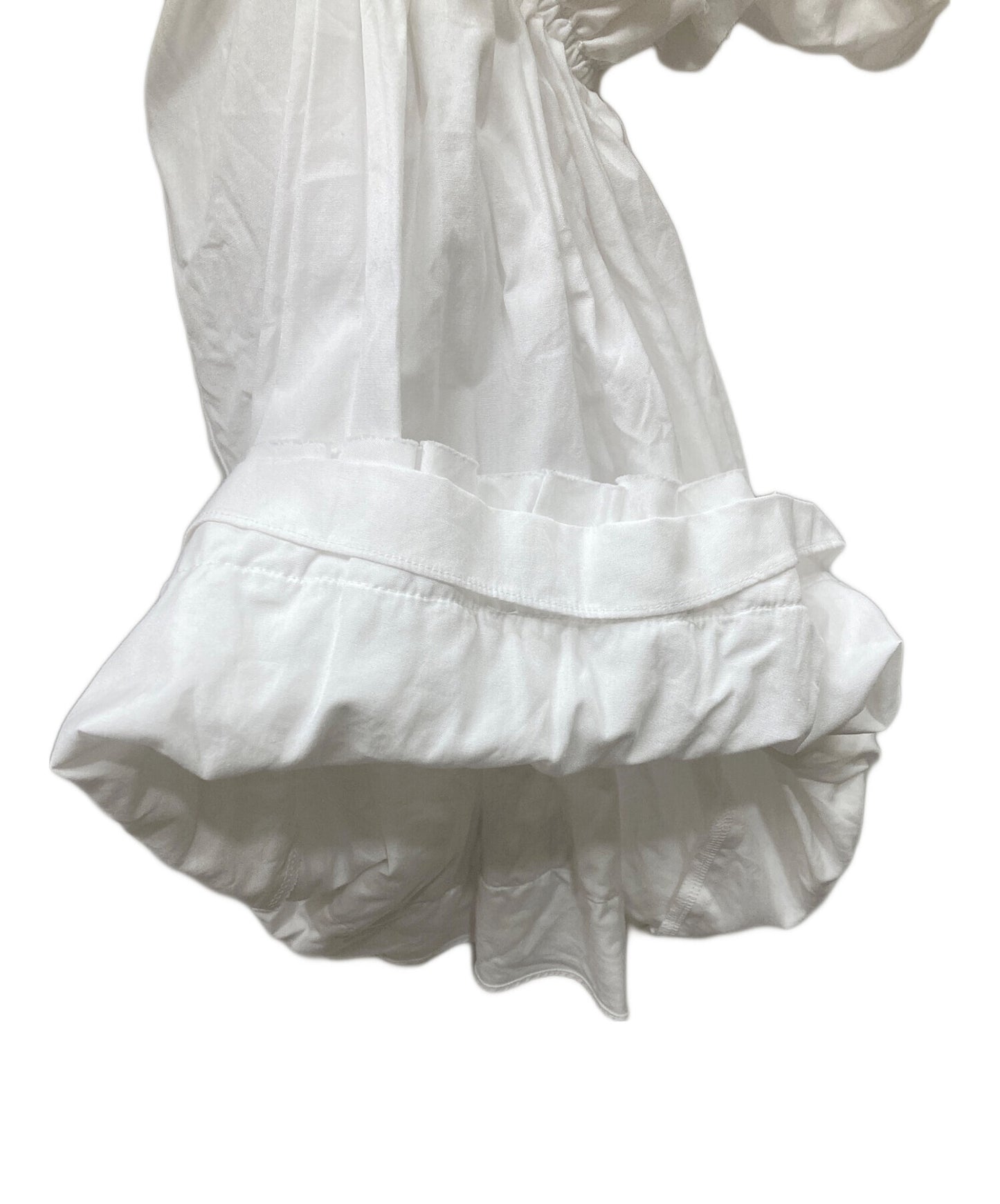 [Pre-owned] COMME des GARCONS Ruffle Gathered Shirt Dress GD-B008