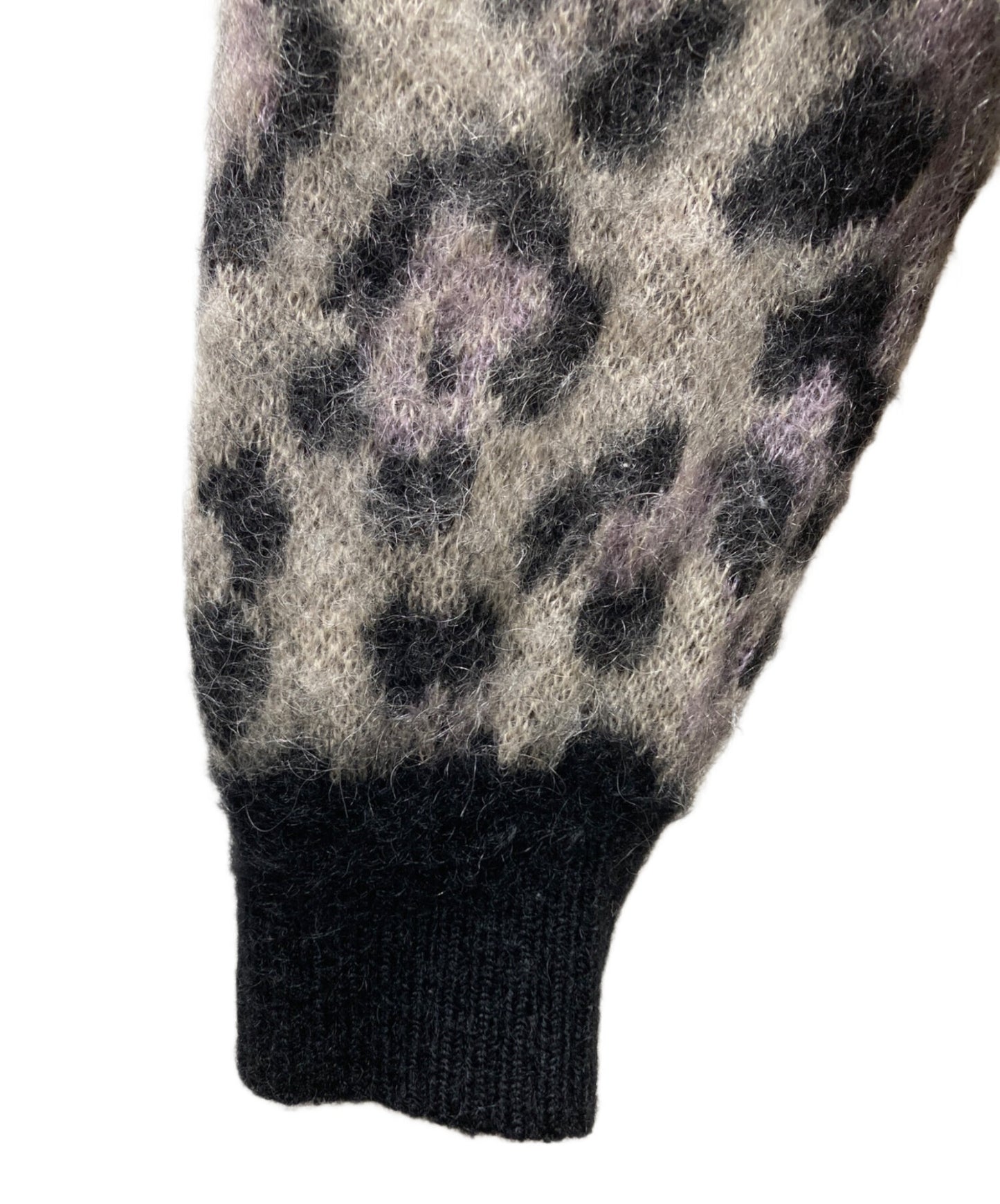 [Pre-owned] WACKO MARIA 18AW LEOPARD MOHAIR CARDIGAN Knit