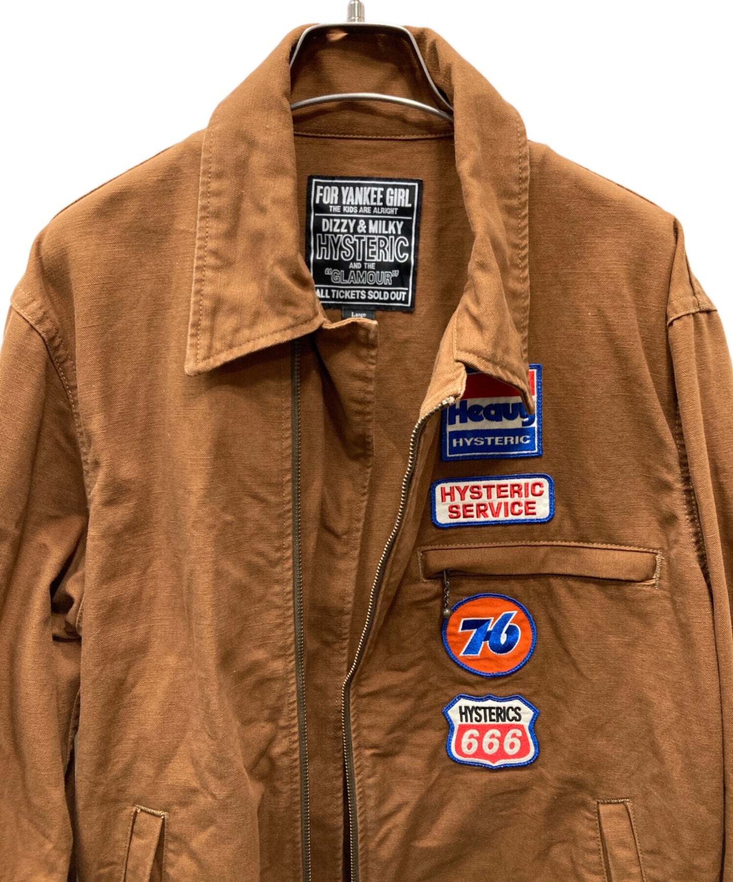 [Pre-owned] Hysteric Glamour HEAVY HYSTERIC Appliqué Sports Jacket 02231AB08