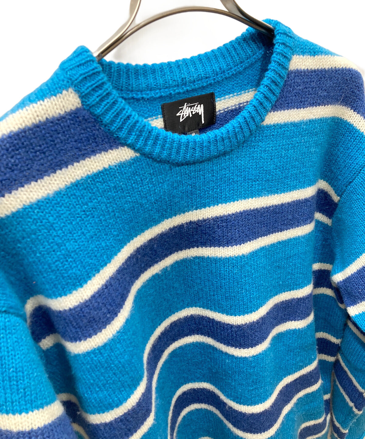 [Pre-owned] stussy STRIPED WOOL SWEATER 117283