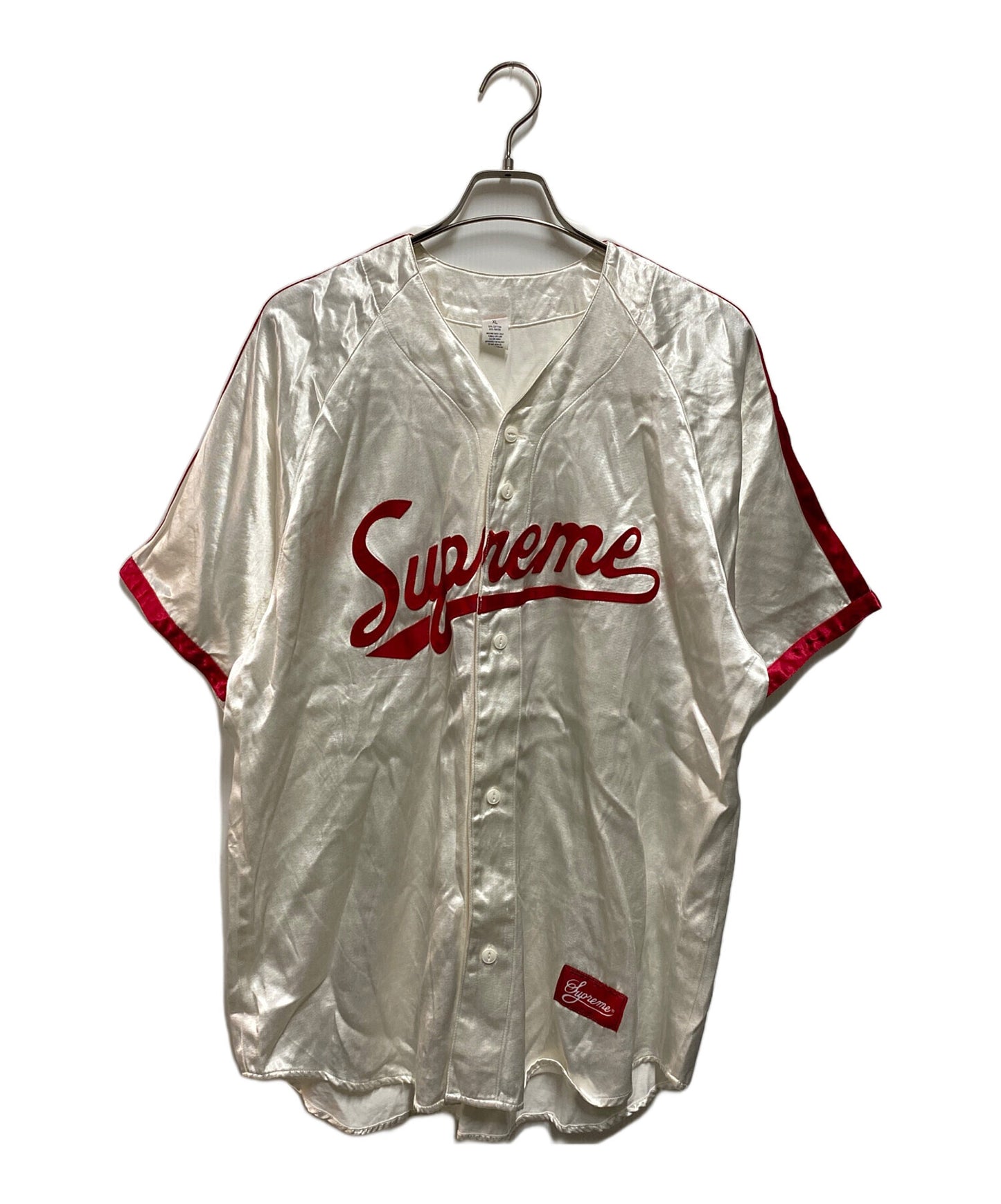 [Pre-owned] SUPREME Satin Baseball Jersey