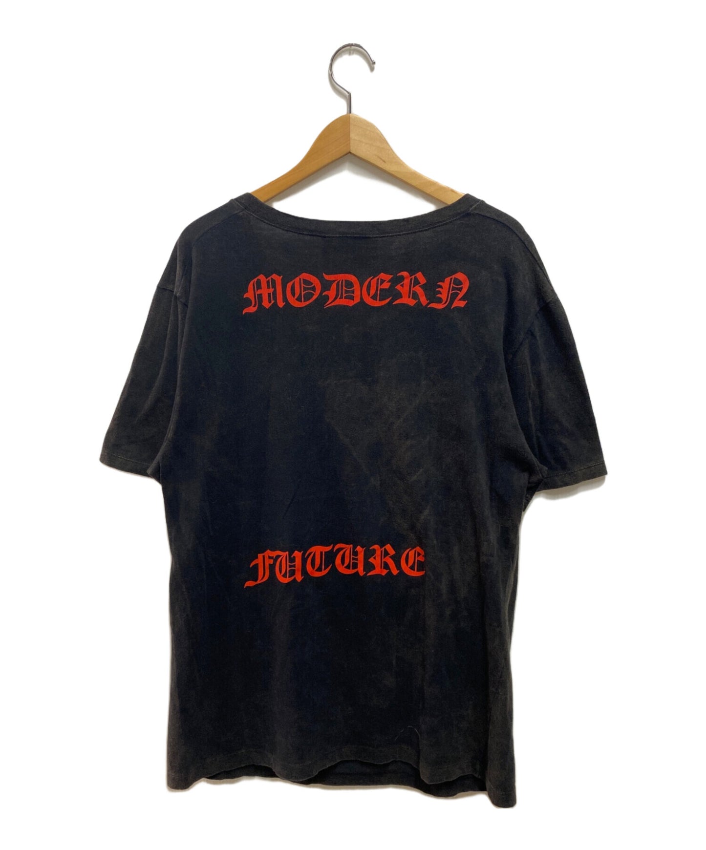 [Pre-owned] GUCCI Vintage Finish Angry Cat T-Shirt 442670 X5U16