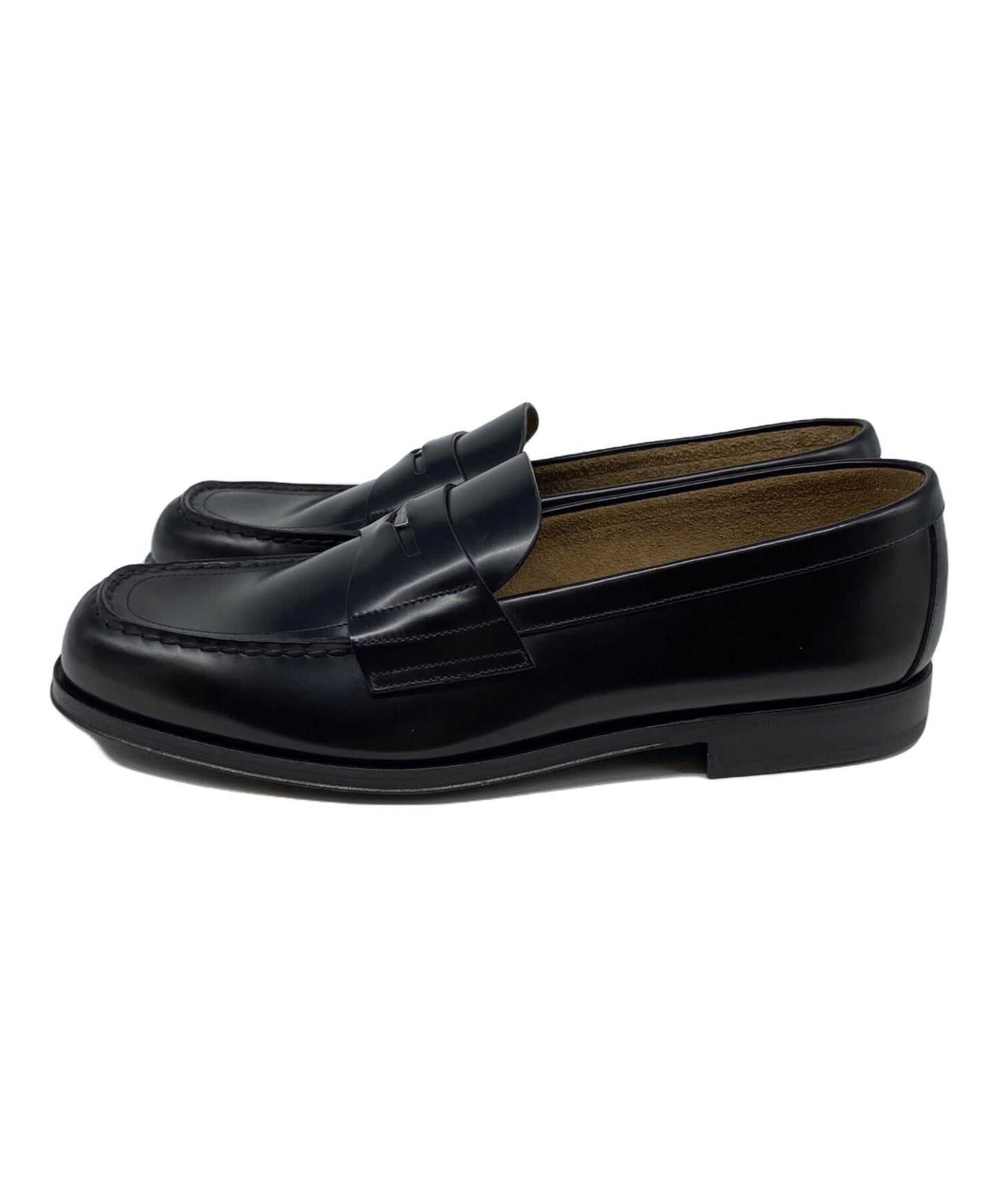 [Pre-owned] PRADA Brushed leather triangle logo loafer 2DB201
