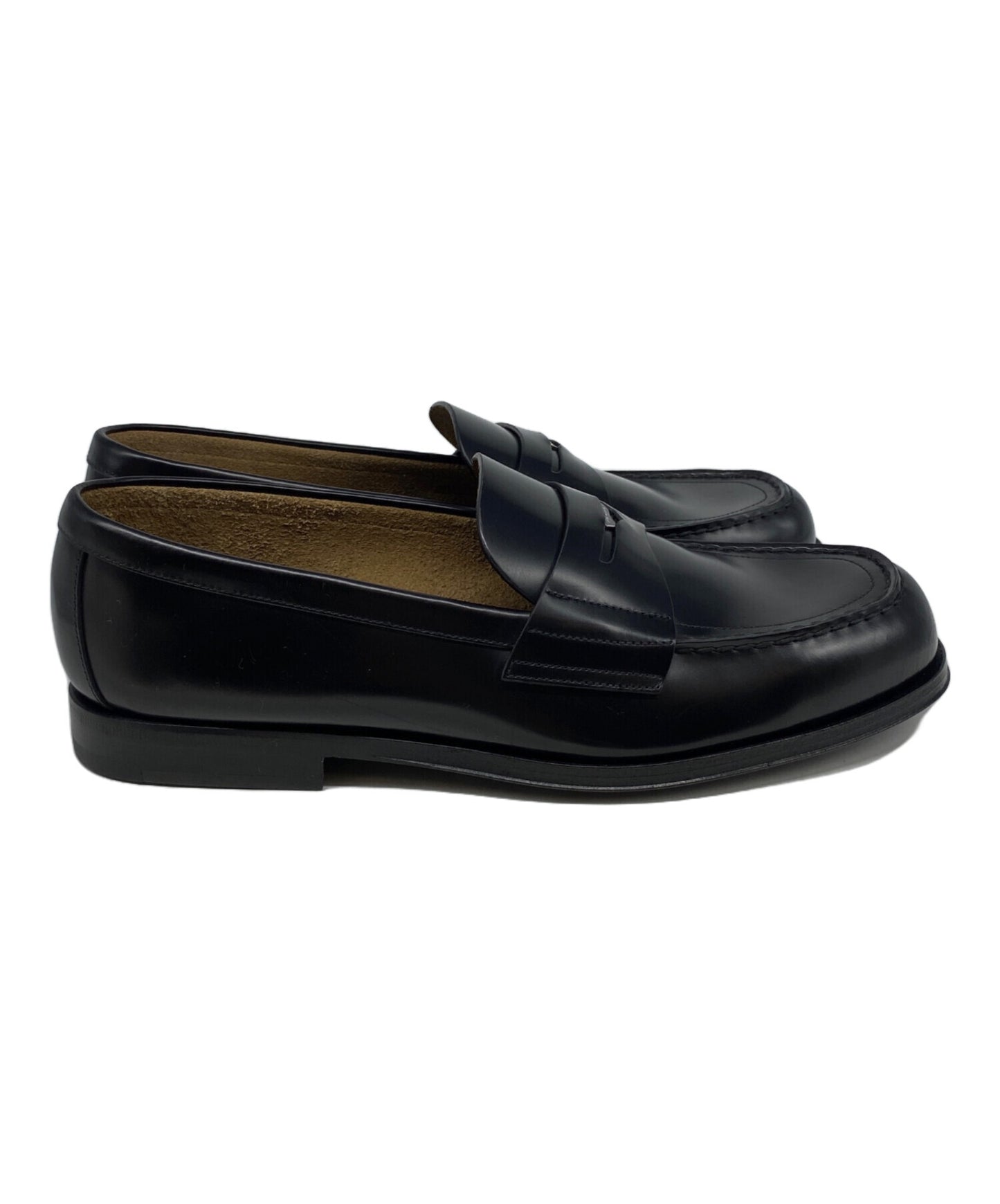 [Pre-owned] PRADA Brushed leather triangle logo loafer 2DB201