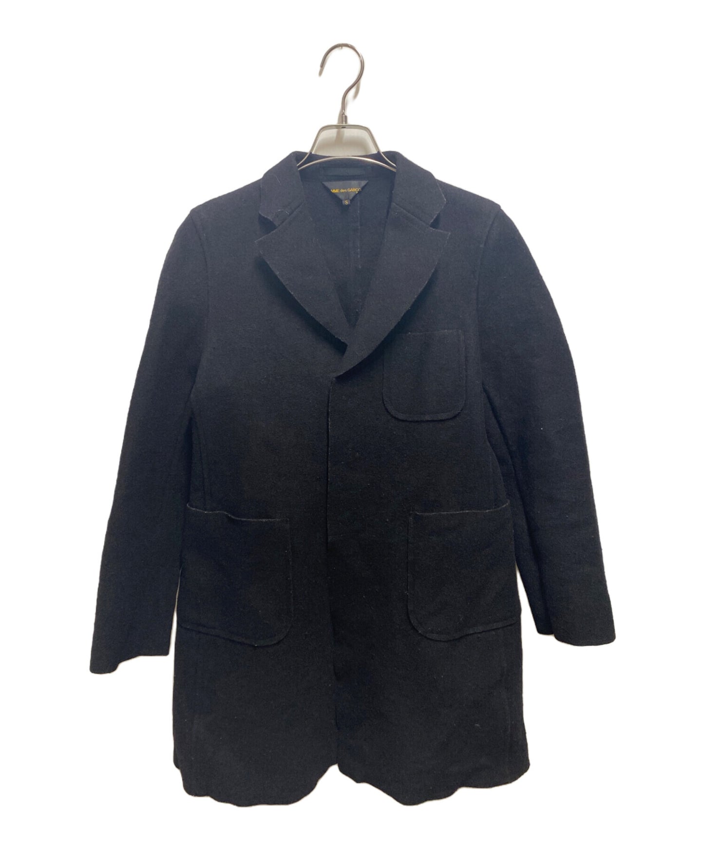 [Pre-owned] COMME des GARCONS Compressed Wool Fly Front Coat GT-J018