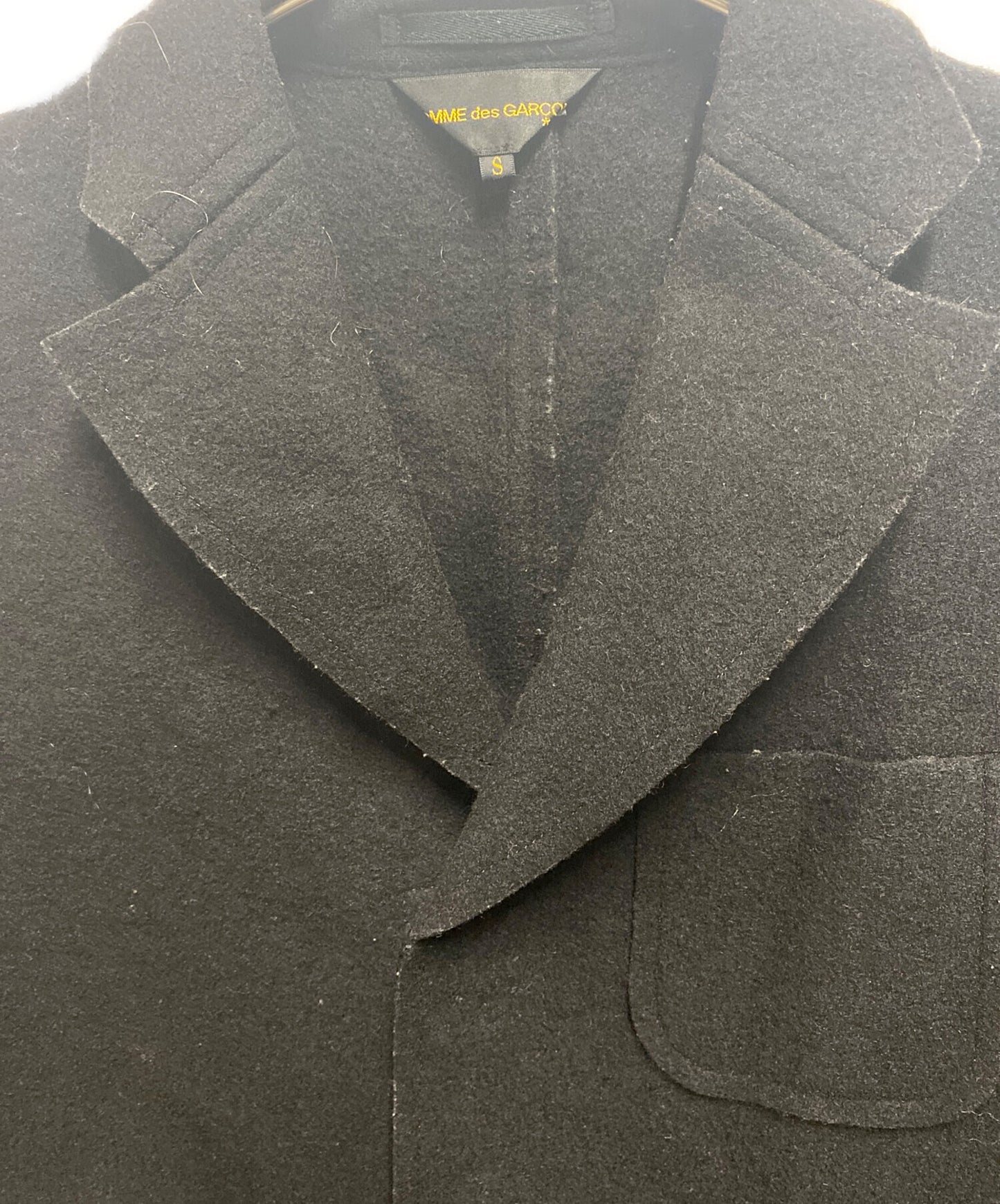 [Pre-owned] COMME des GARCONS Compressed Wool Fly Front Coat GT-J018