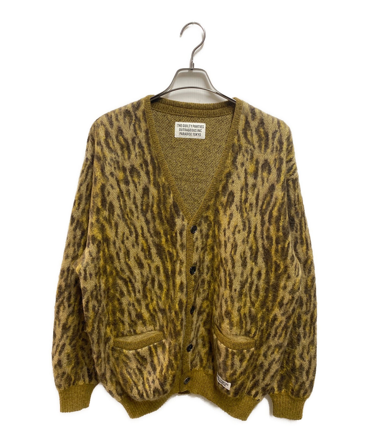 [Pre-owned] WACKO MARIA LEOPARD MOHAIR CARDIGAN