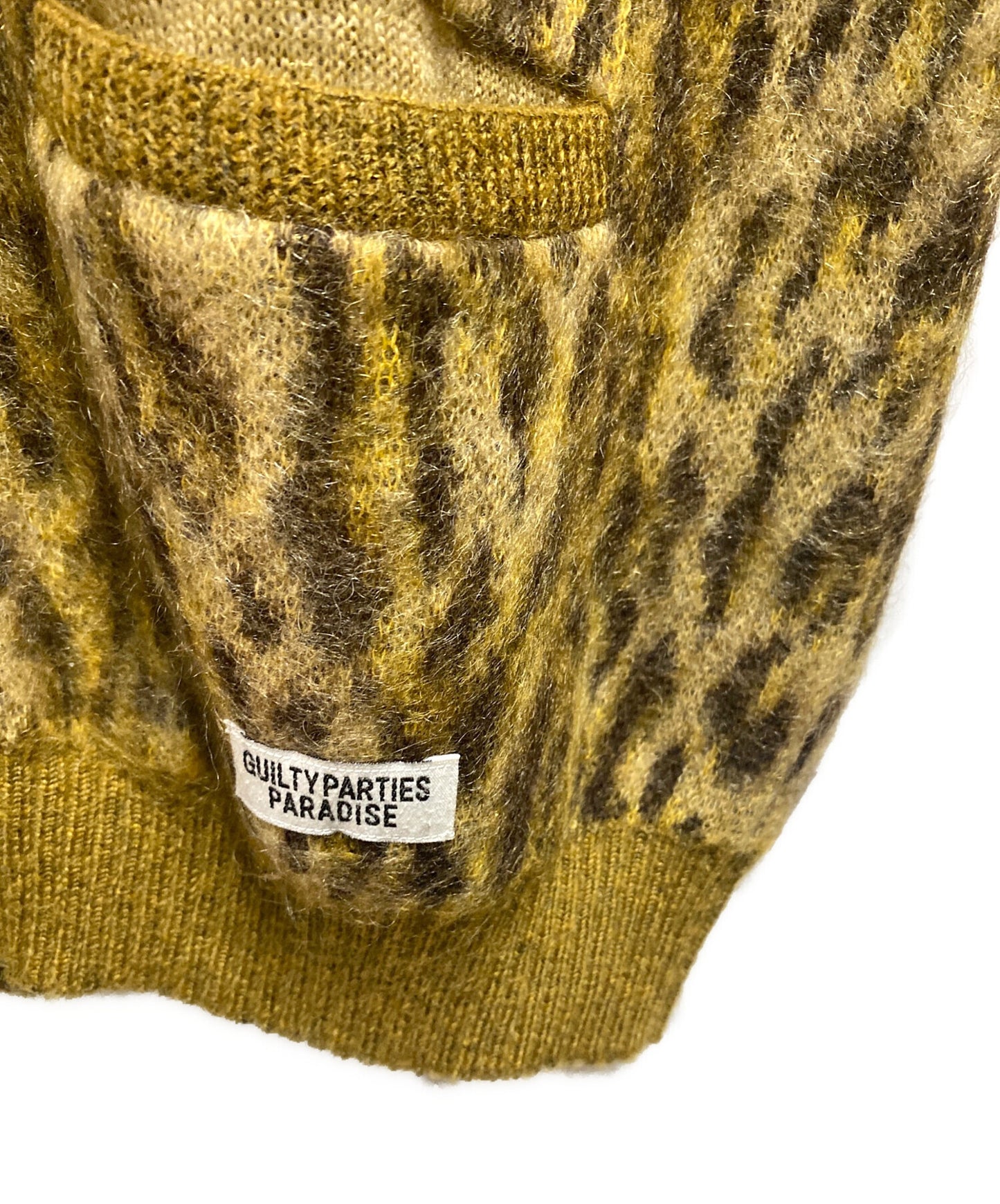 [Pre-owned] WACKO MARIA LEOPARD MOHAIR CARDIGAN