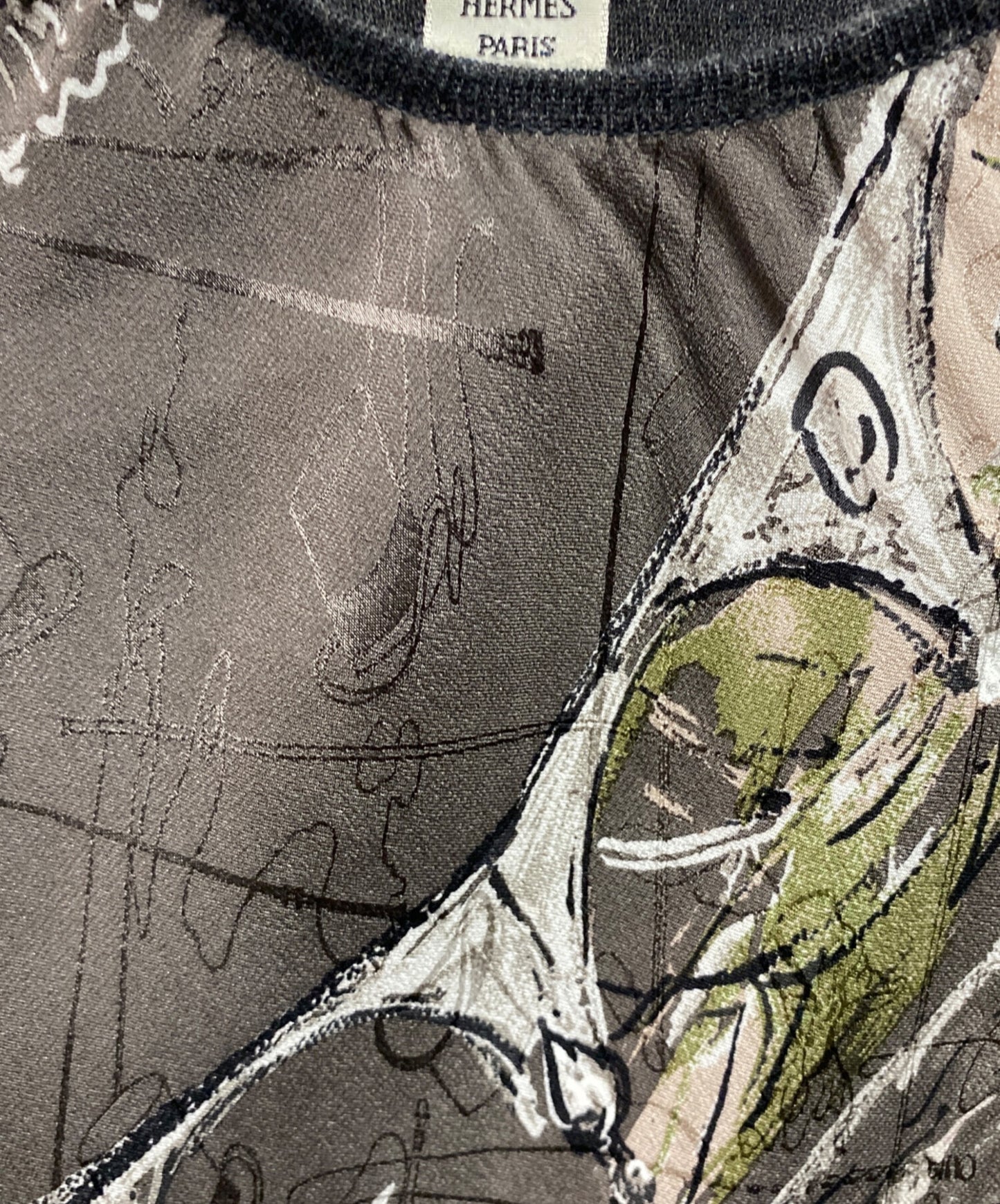 [Pre-owned] HERMES All-over twill blouse