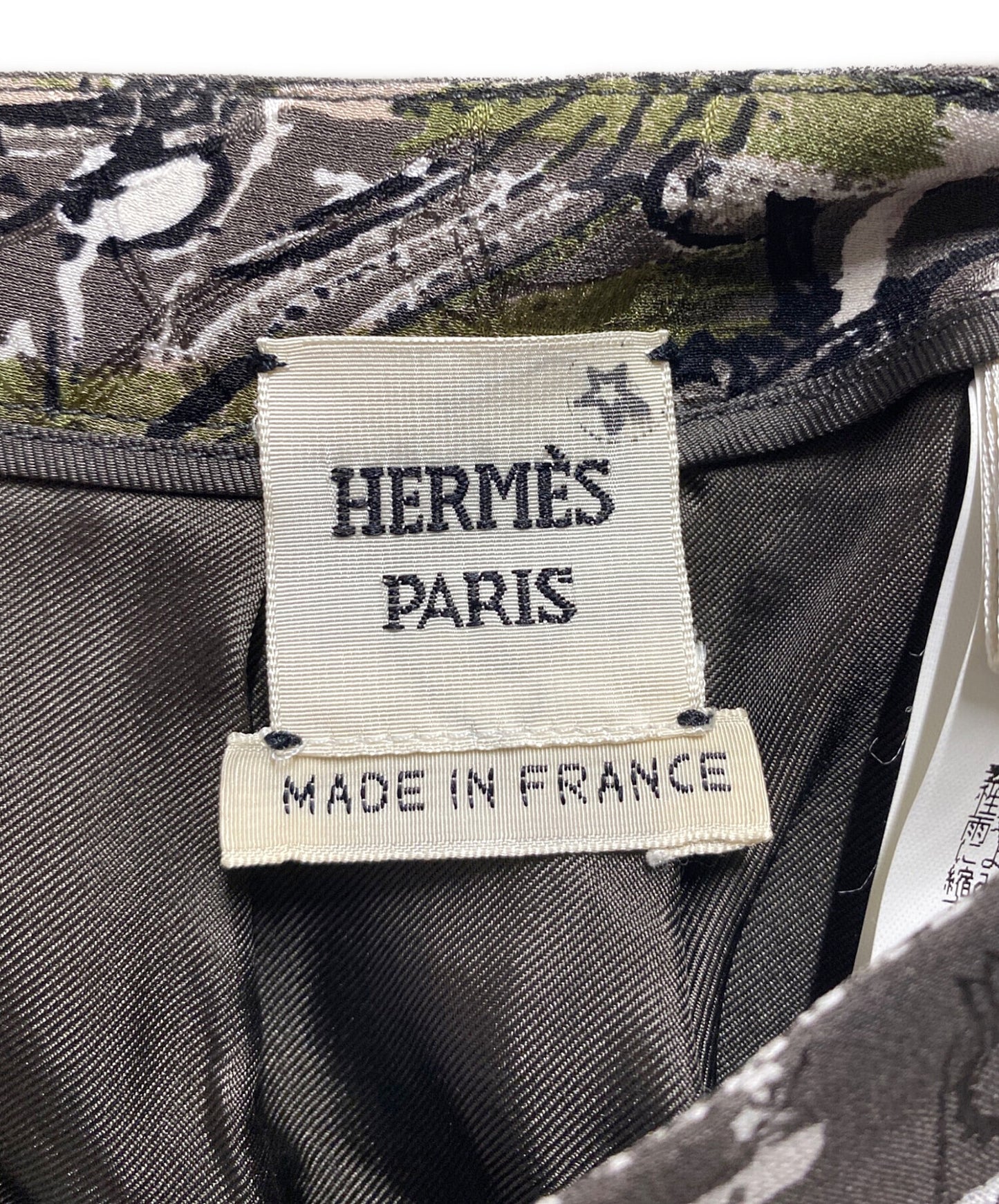 [Pre-owned] HERMES Silk skirt with all-over pattern